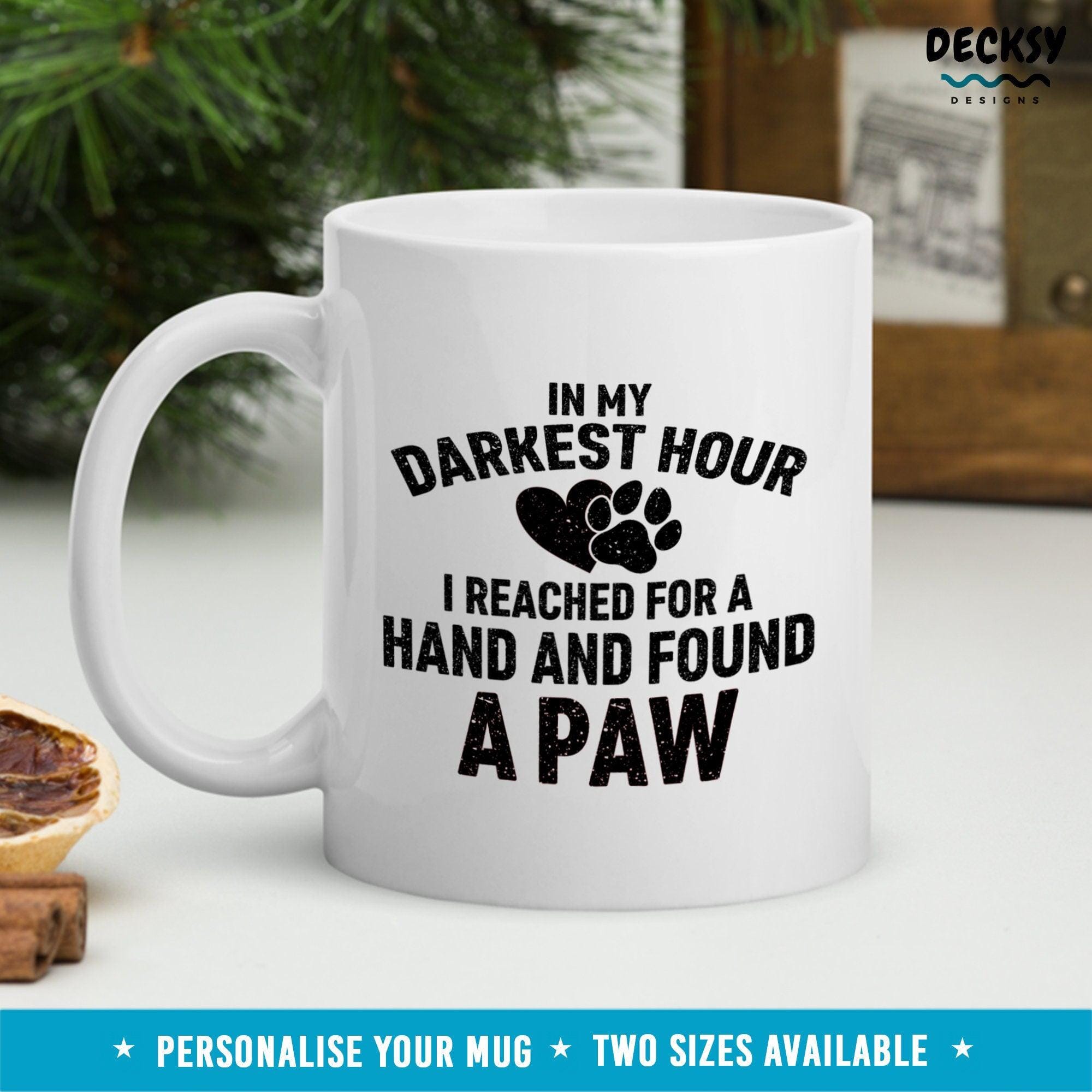 Dog Lover Coffee Mug, Gift For Dog Owner-Home & Living:Kitchen & Dining:Drink & Barware:Drinkware:Mugs-DecksyDesigns-White Mug 11 oz-NO PERSONALISATION-DecksyDesigns