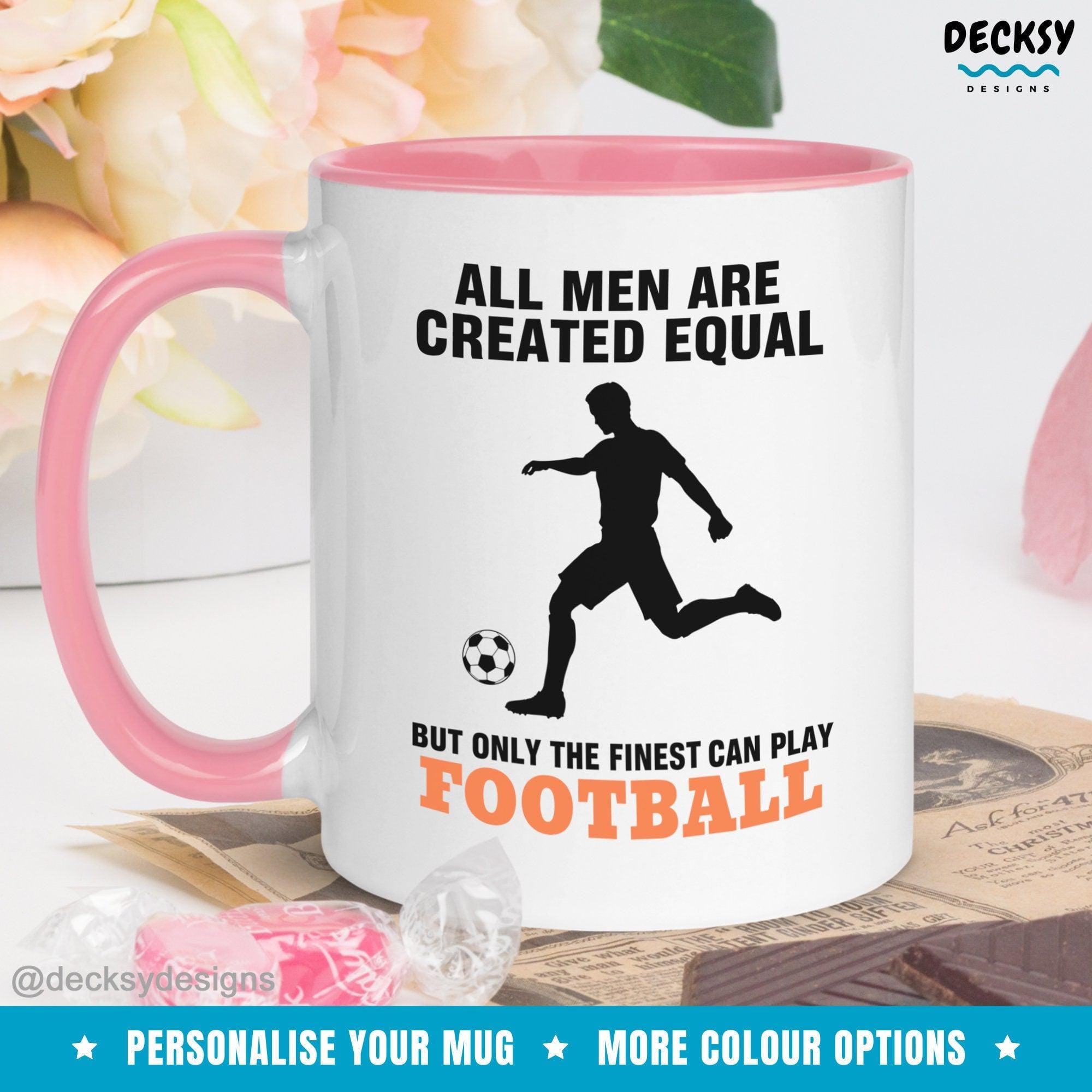 Football Mug, Custom Football Coach Gift For Men-Home & Living:Kitchen & Dining:Drink & Barware:Drinkware:Mugs-DecksyDesigns-White Mug 11 oz-NO PERSONALISATION-DecksyDesigns