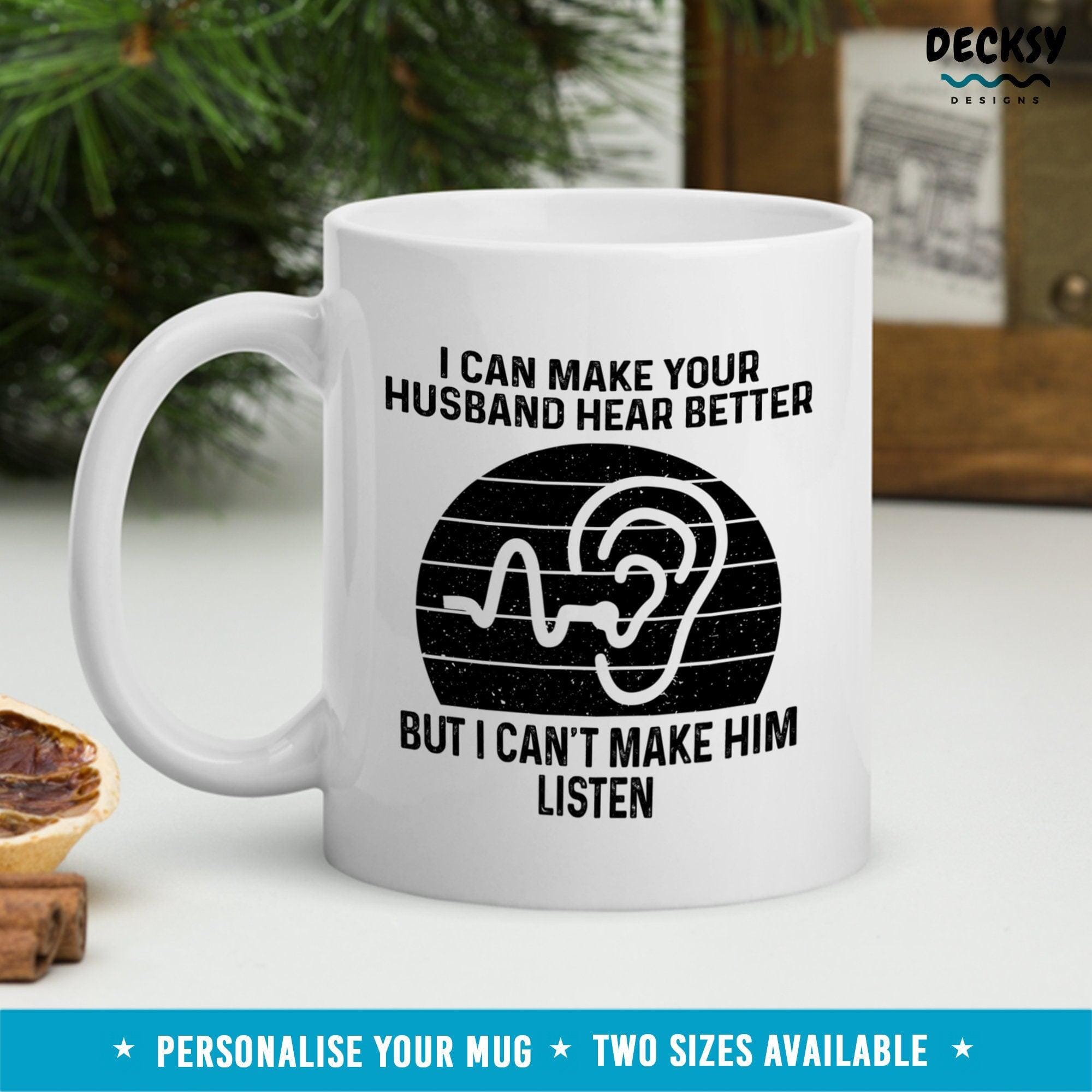 Funny Audiologist Mug, Custom Medical Student Gift-Home & Living:Kitchen & Dining:Drink & Barware:Drinkware:Mugs-DecksyDesigns-11 Oz-NO PERSONALISATION-DecksyDesigns