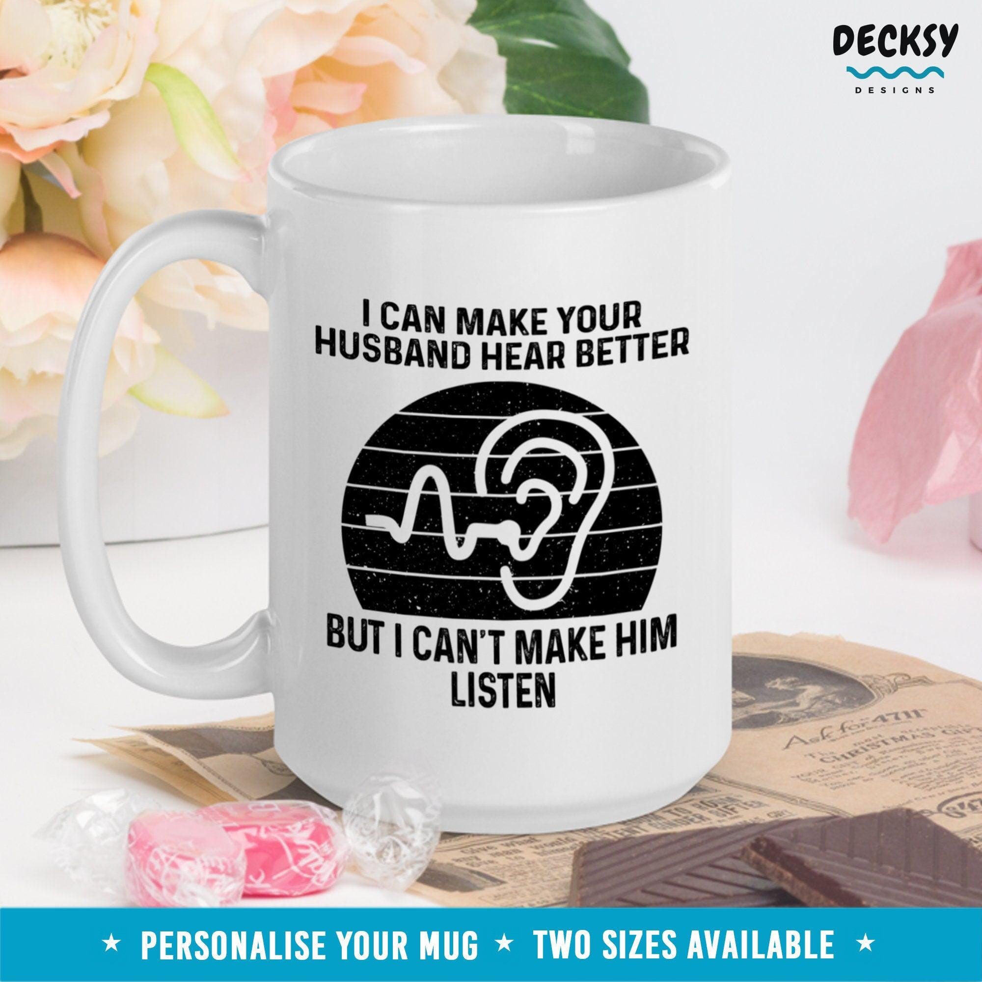 Funny Audiologist Mug, Custom Medical Student Gift-Home & Living:Kitchen & Dining:Drink & Barware:Drinkware:Mugs-DecksyDesigns-11 Oz-NO PERSONALISATION-DecksyDesigns