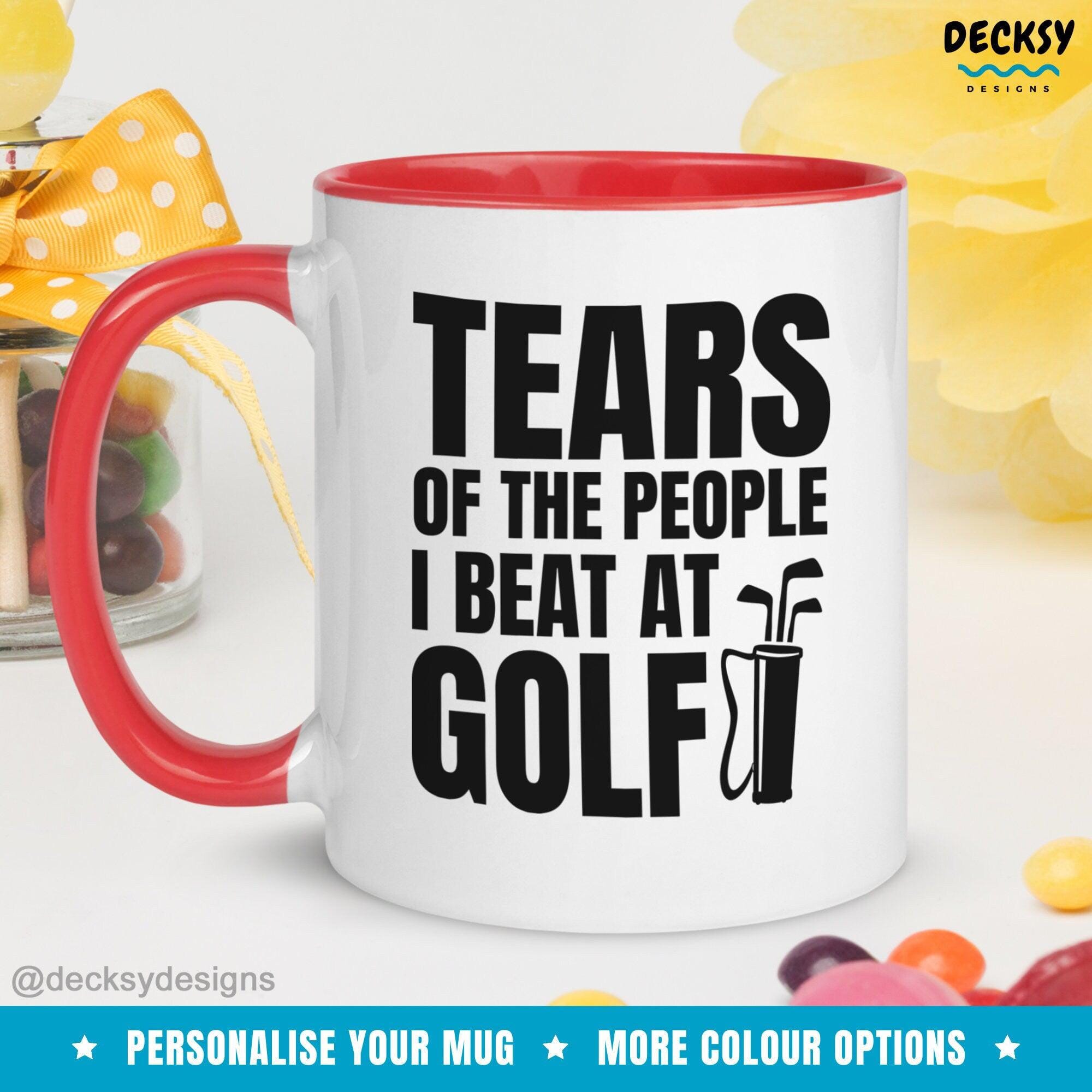 Funny Golfing Mug, Golf Lover Gift-Home & Living:Kitchen & Dining:Drink & Barware:Drinkware:Mugs-DecksyDesigns-White Mug 11 oz-NO PERSONALISATION-DecksyDesigns