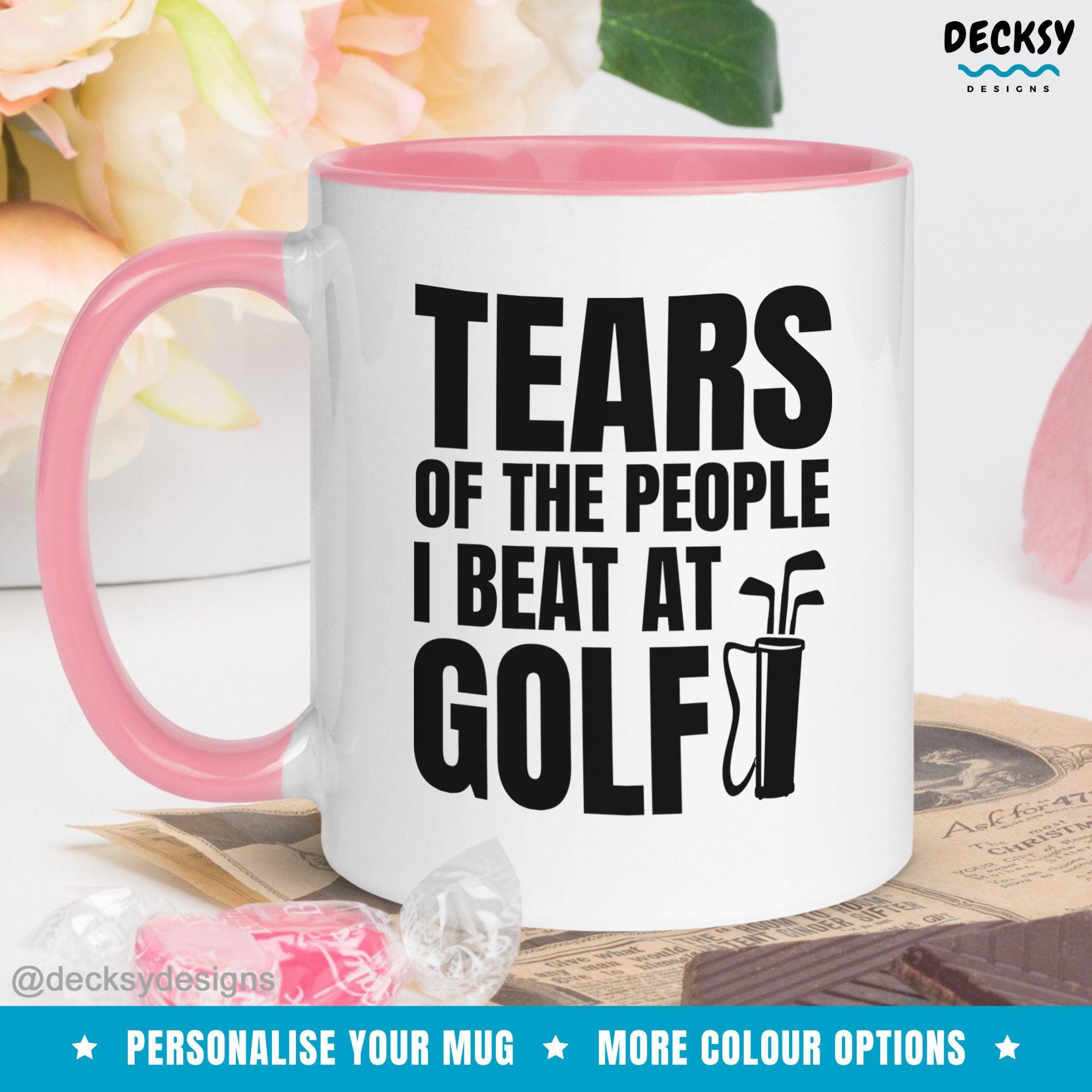 Funny Golfing Mug, Golf Lover Gift-Home & Living:Kitchen & Dining:Drink & Barware:Drinkware:Mugs-DecksyDesigns-White Mug 11 oz-NO PERSONALISATION-DecksyDesigns