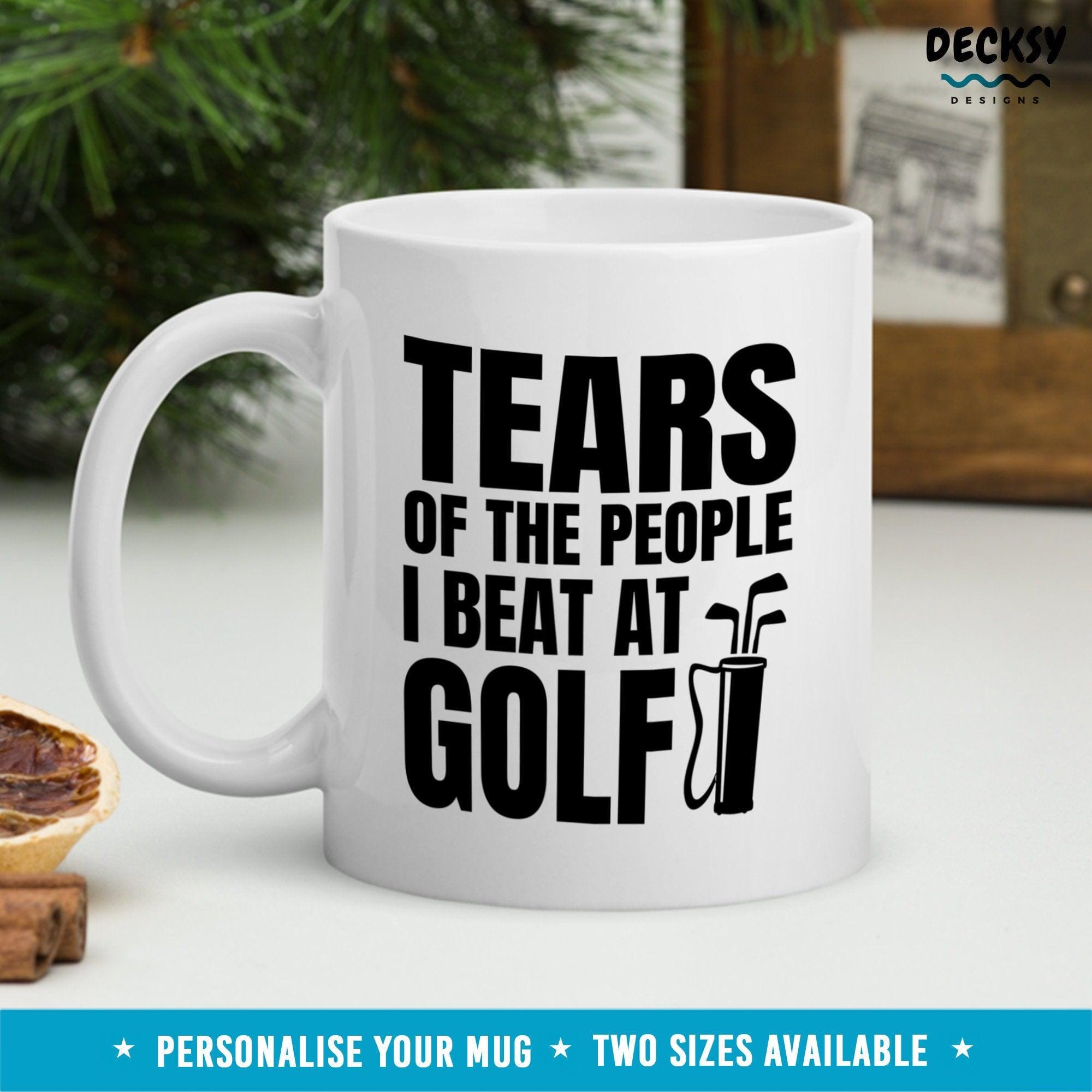 Funny Golfing Mug, Golf Lover Gift-Home & Living:Kitchen & Dining:Drink & Barware:Drinkware:Mugs-DecksyDesigns-White Mug 11 oz-NO PERSONALISATION-DecksyDesigns