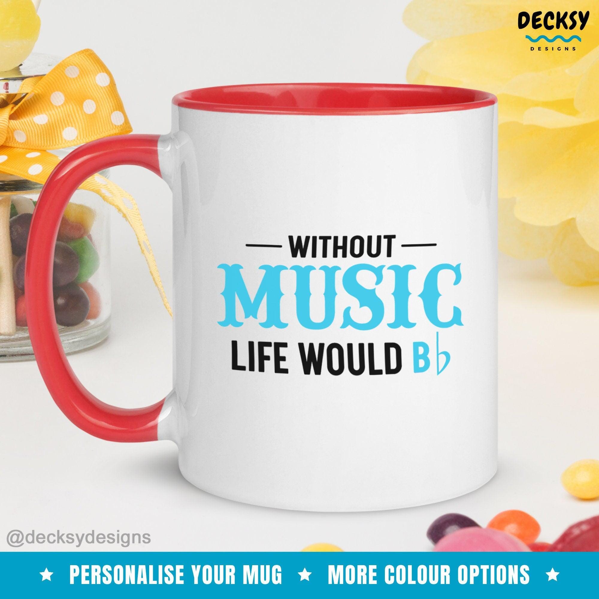 Funny Musician Mug, Gift For Music Lover-Home & Living:Kitchen & Dining:Drink & Barware:Drinkware:Mugs-DecksyDesigns-White Mug 11 oz-NO PERSONALISATION-DecksyDesigns