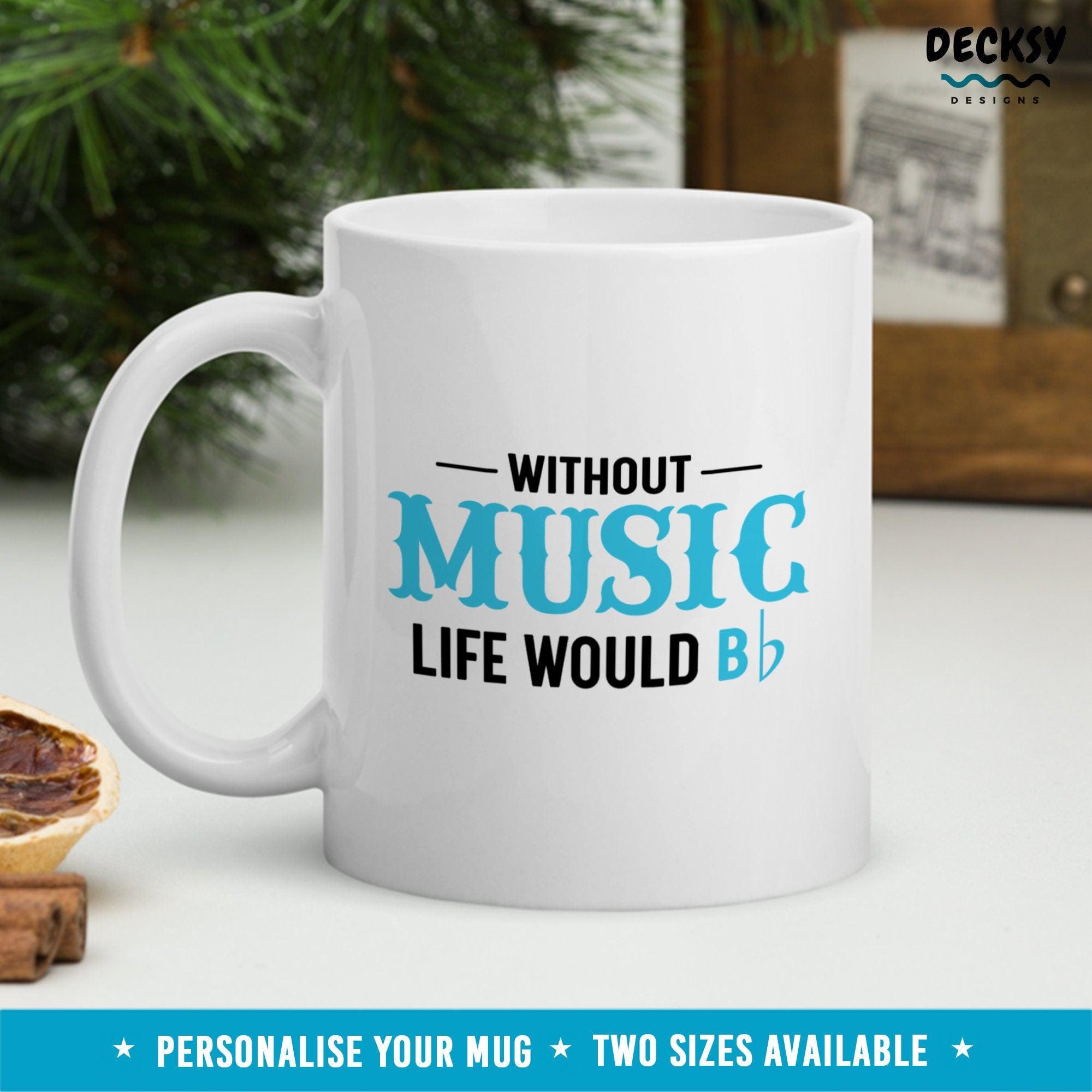 Funny Musician Mug, Gift For Music Lover-Home & Living:Kitchen & Dining:Drink & Barware:Drinkware:Mugs-DecksyDesigns-White Mug 11 oz-NO PERSONALISATION-DecksyDesigns