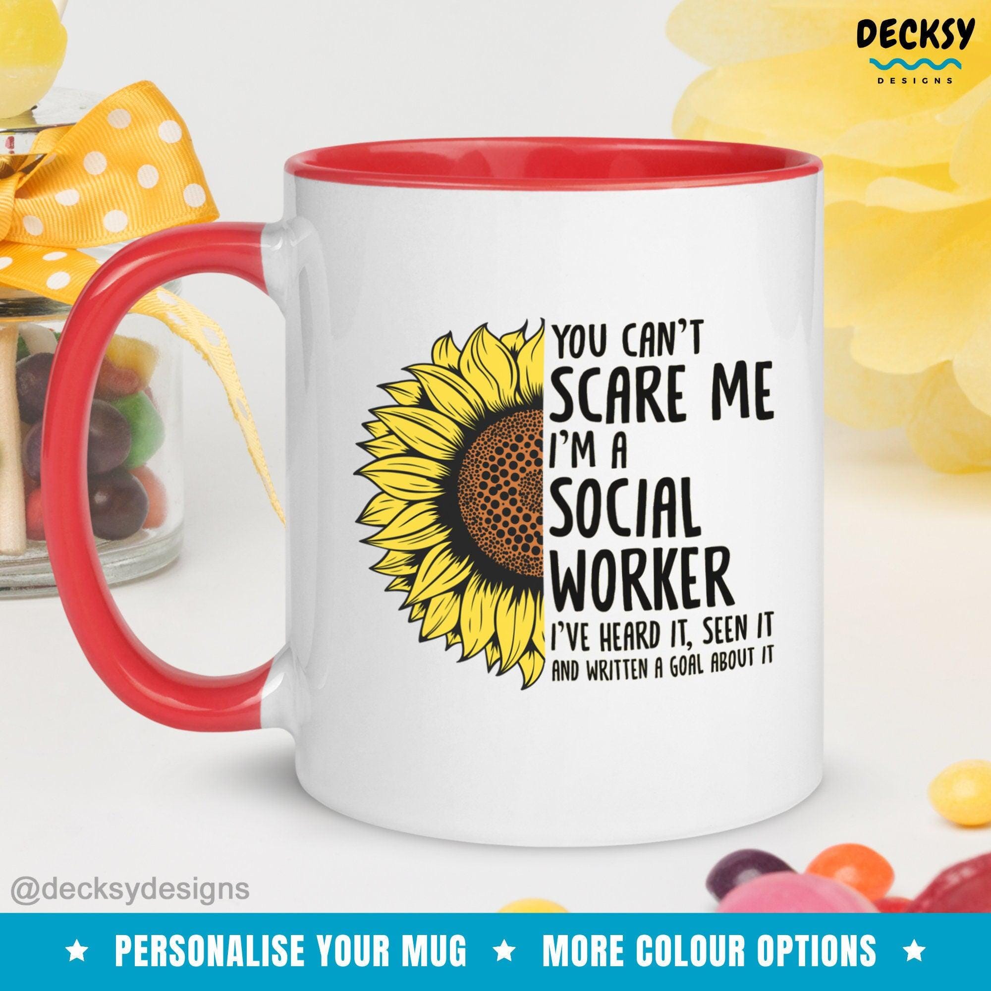 Funny Social Worker Mug, Personalised Social Work Gift-DecksyDesigns-White Mug 11 oz-NO PERSONALISATION-DecksyDesigns