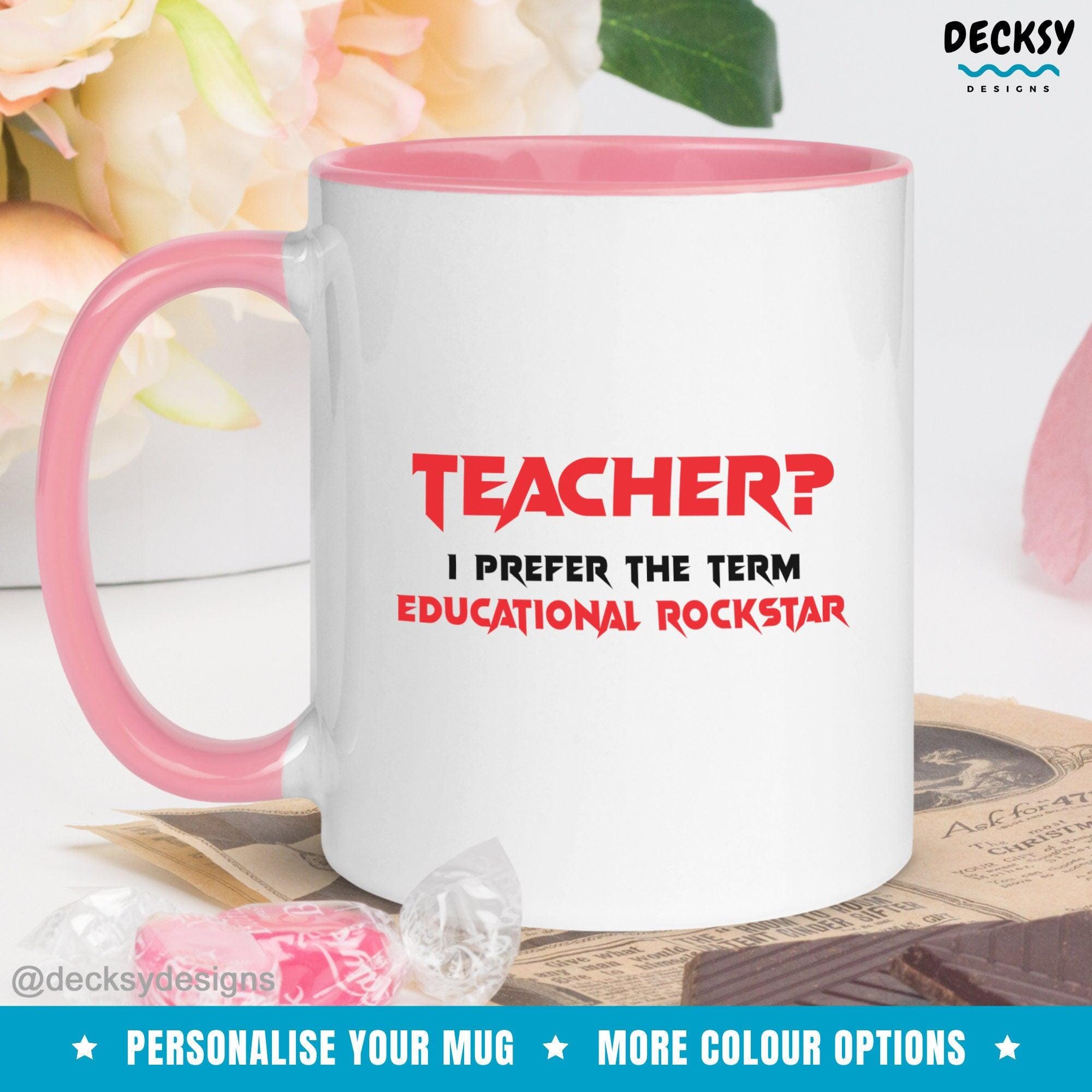 Funny Teacher Mug, Custom Gift For Teacher-Home & Living:Kitchen & Dining:Drink & Barware:Drinkware:Mugs-DecksyDesigns-White Mug 11 oz-NO PERSONALISATION-DecksyDesigns