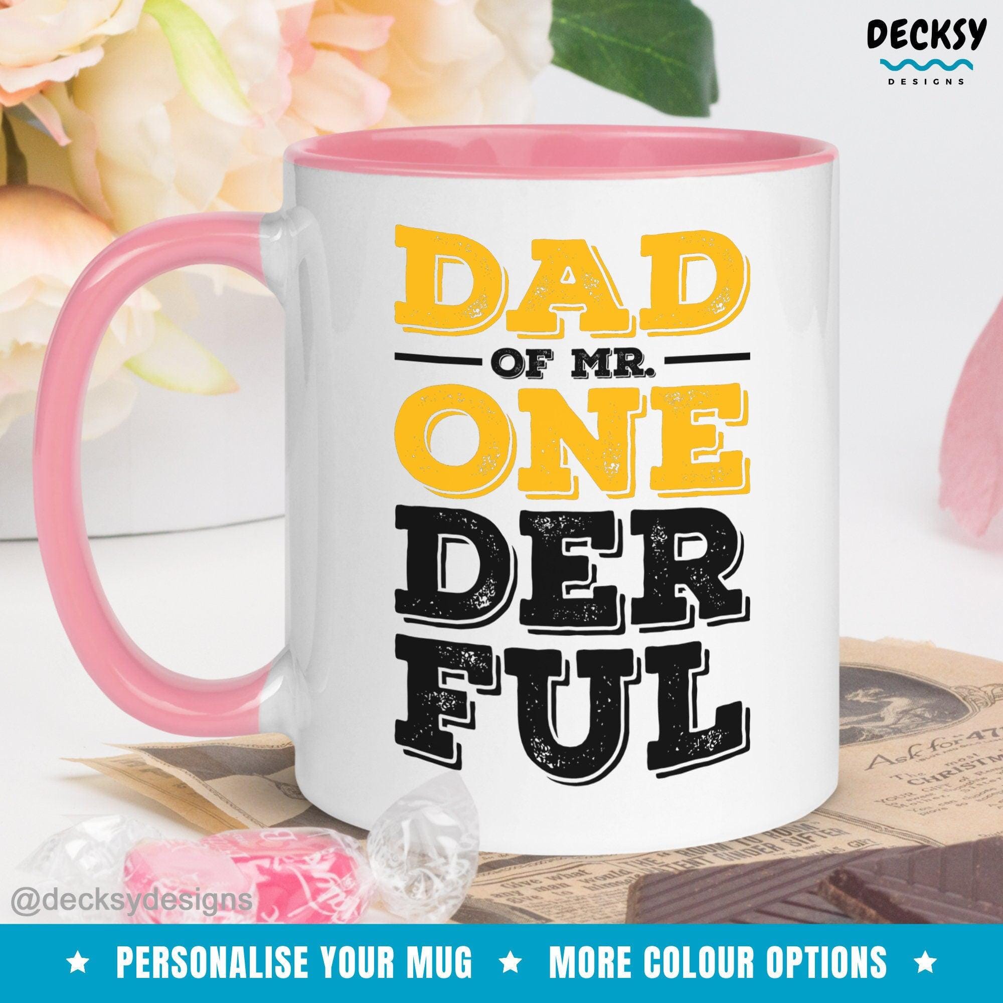 Gift For New Dad, Custom New Father Novelty Mug-Home & Living:Kitchen & Dining:Drink & Barware:Drinkware:Mugs-DecksyDesigns-White Mug 11 oz-NO PERSONALISATION-DecksyDesigns