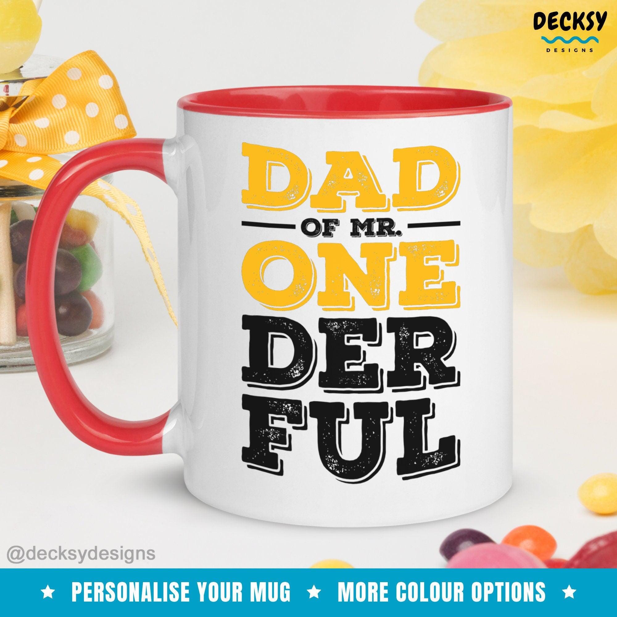 Gift For New Dad, Custom New Father Novelty Mug-Home & Living:Kitchen & Dining:Drink & Barware:Drinkware:Mugs-DecksyDesigns-White Mug 11 oz-NO PERSONALISATION-DecksyDesigns