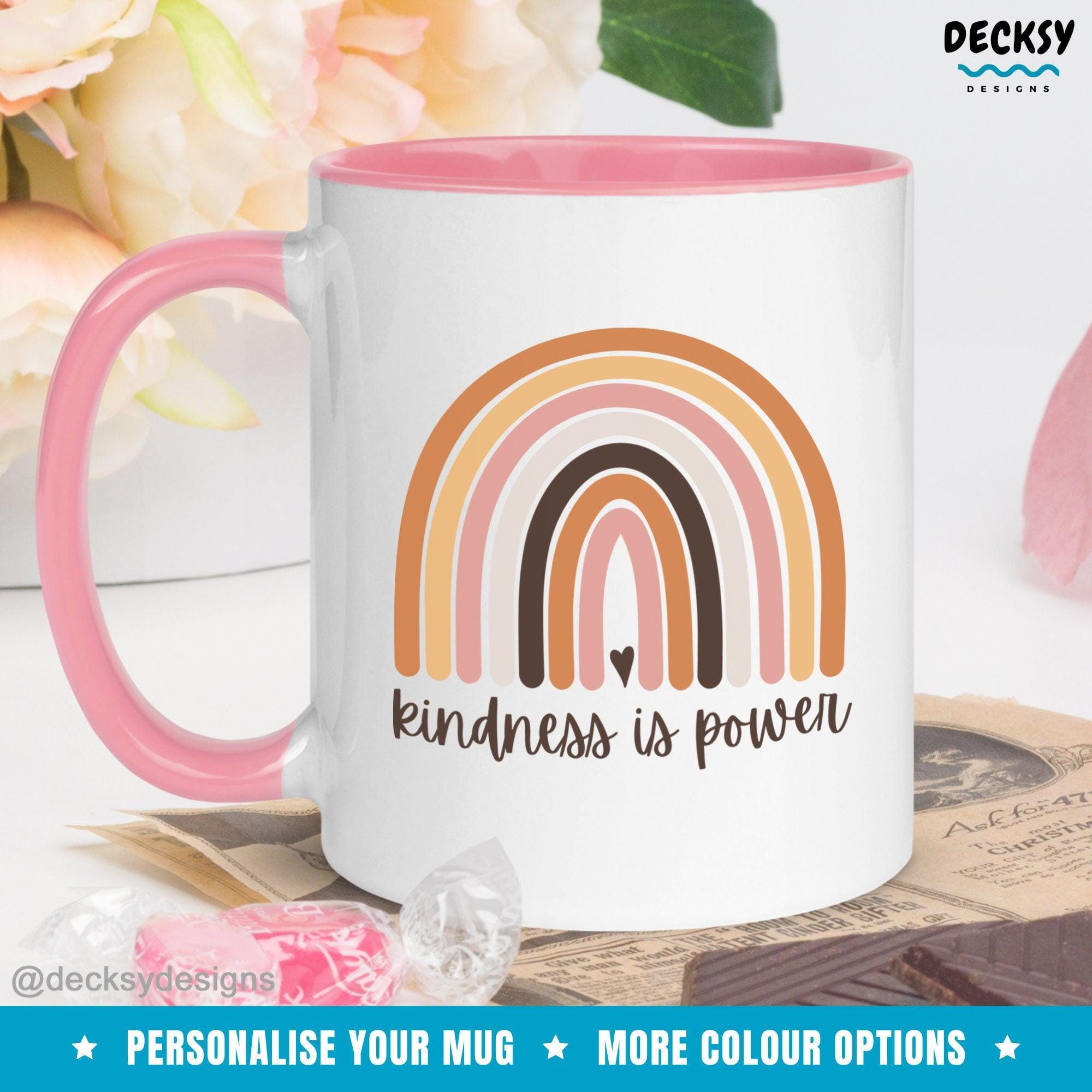 Kindness Quote Mug, Inspirational Gift-Home & Living:Kitchen & Dining:Drink & Barware:Drinkware:Mugs-DecksyDesigns-White Mug 11 oz-NO PERSONALISATION-DecksyDesigns