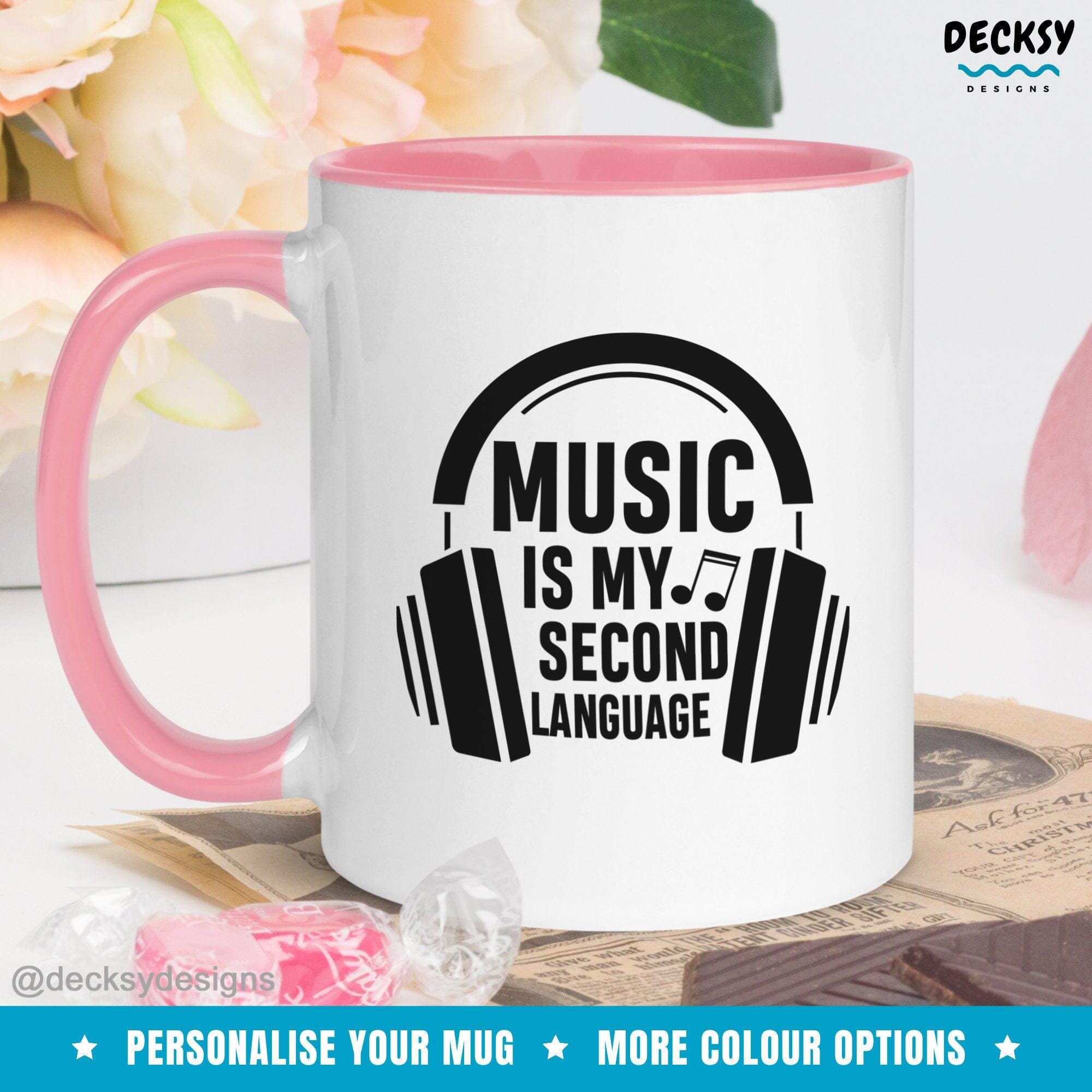 Musician Coffee Mug, Custom Music Student Gift-Home & Living:Kitchen & Dining:Drink & Barware:Drinkware:Mugs-DecksyDesigns-White Mug 11 oz-NO PERSONALISATION-DecksyDesigns