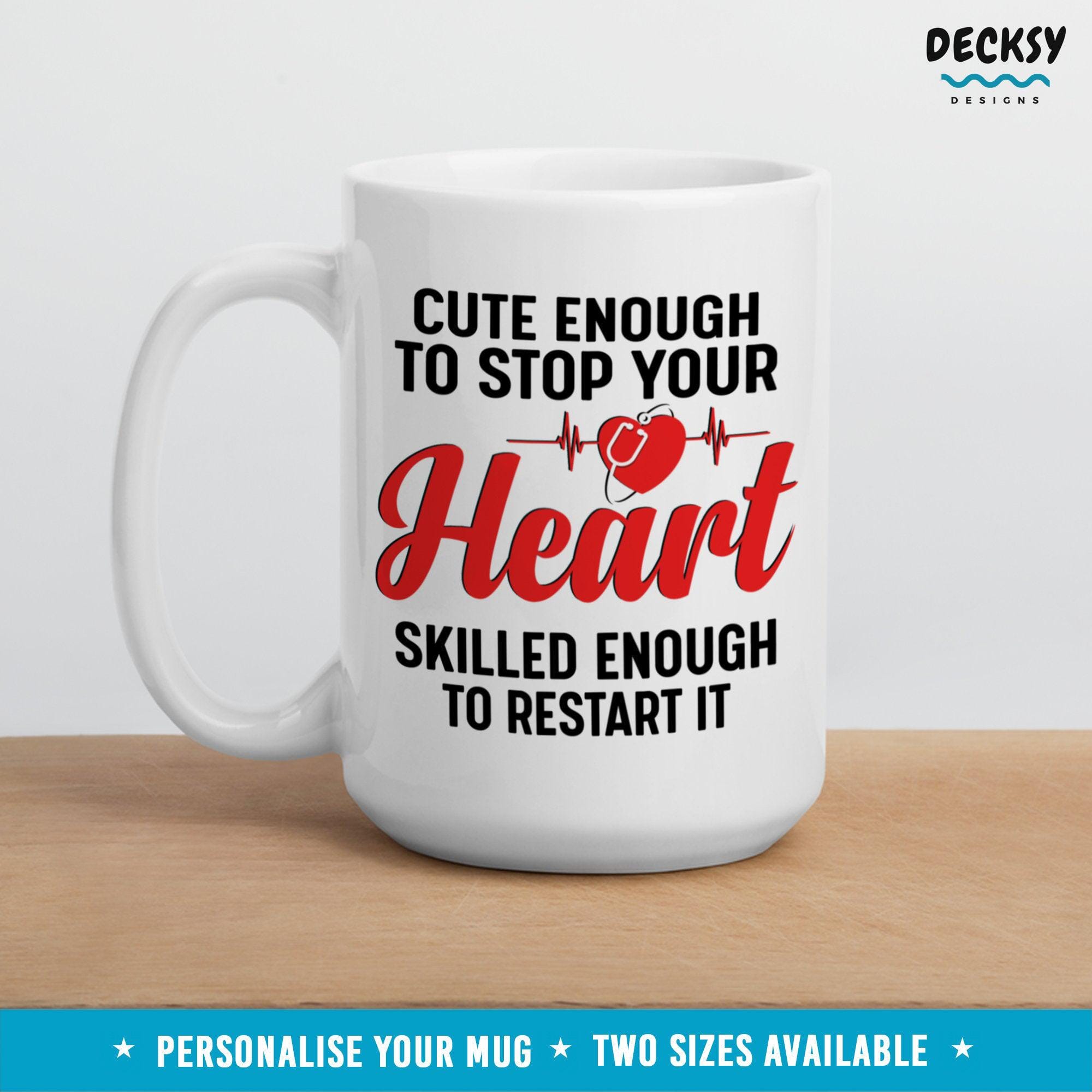 Personalised Cardiologist Mug, Cardiology Gift-Home & Living:Kitchen & Dining:Drink & Barware:Drinkware:Mugs-DecksyDesigns-11 Oz-NO PERSONALISATION-DecksyDesigns