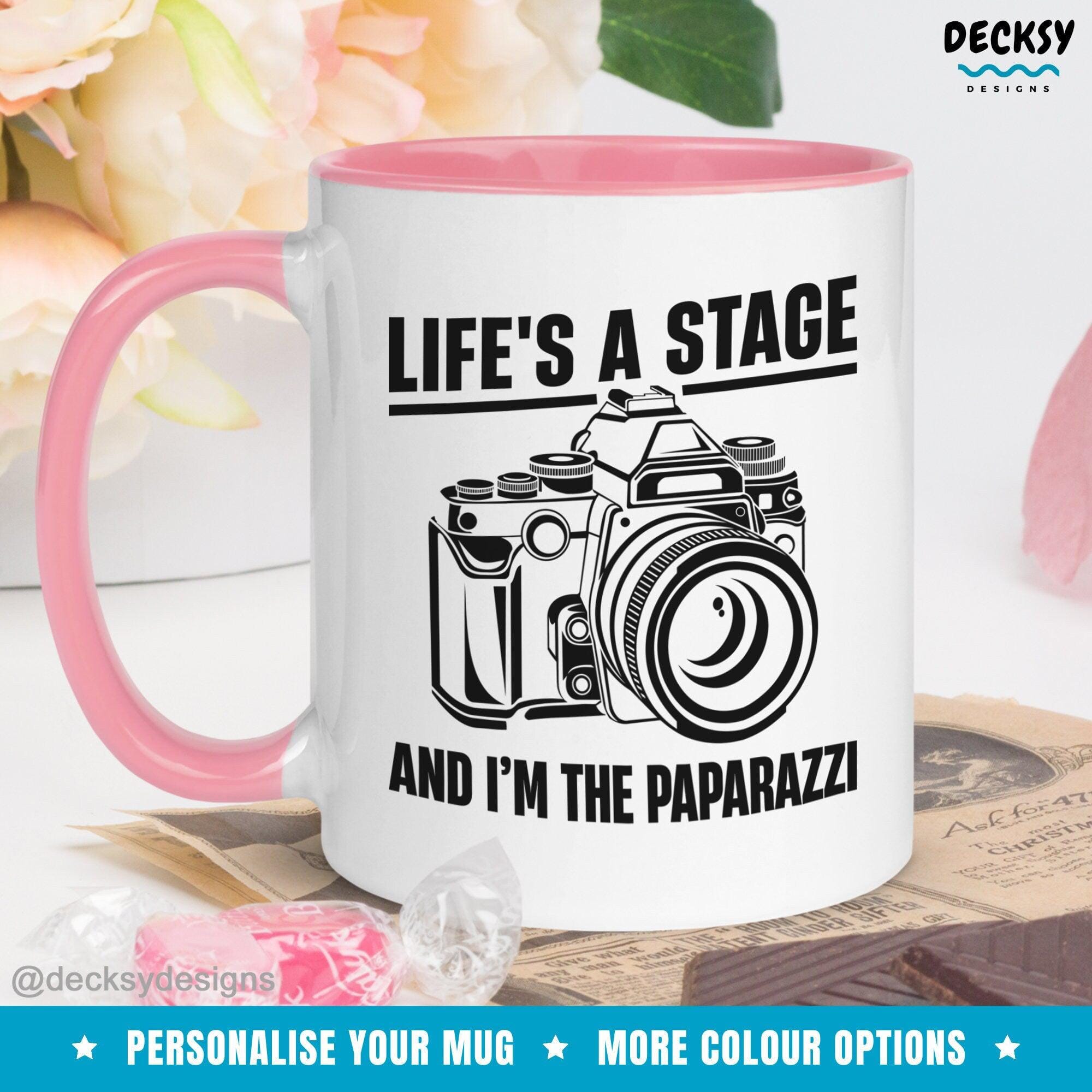 Photography Mug, Custom Gift for Photographer-Home & Living:Kitchen & Dining:Drink & Barware:Drinkware:Mugs-DecksyDesigns-White Mug 11 oz-NO PERSONALISATION-DecksyDesigns