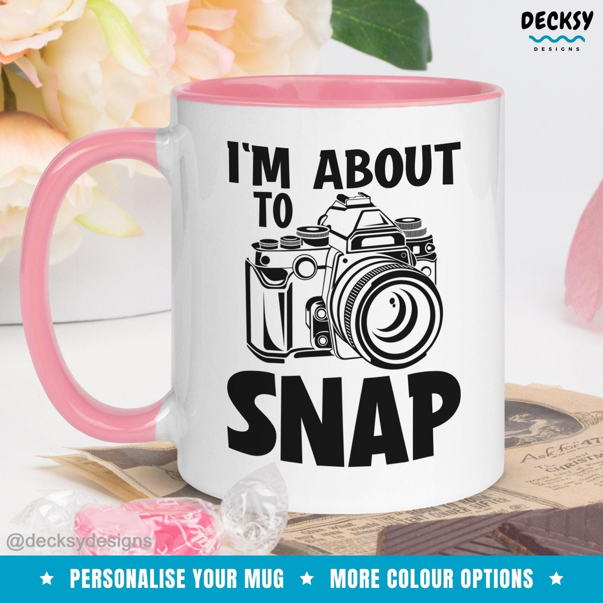 Photography Mug, Gift for Photographer-Home & Living:Kitchen & Dining:Drink & Barware:Drinkware:Mugs-DecksyDesigns-White Mug 11 oz-NO PERSONALISATION-DecksyDesigns