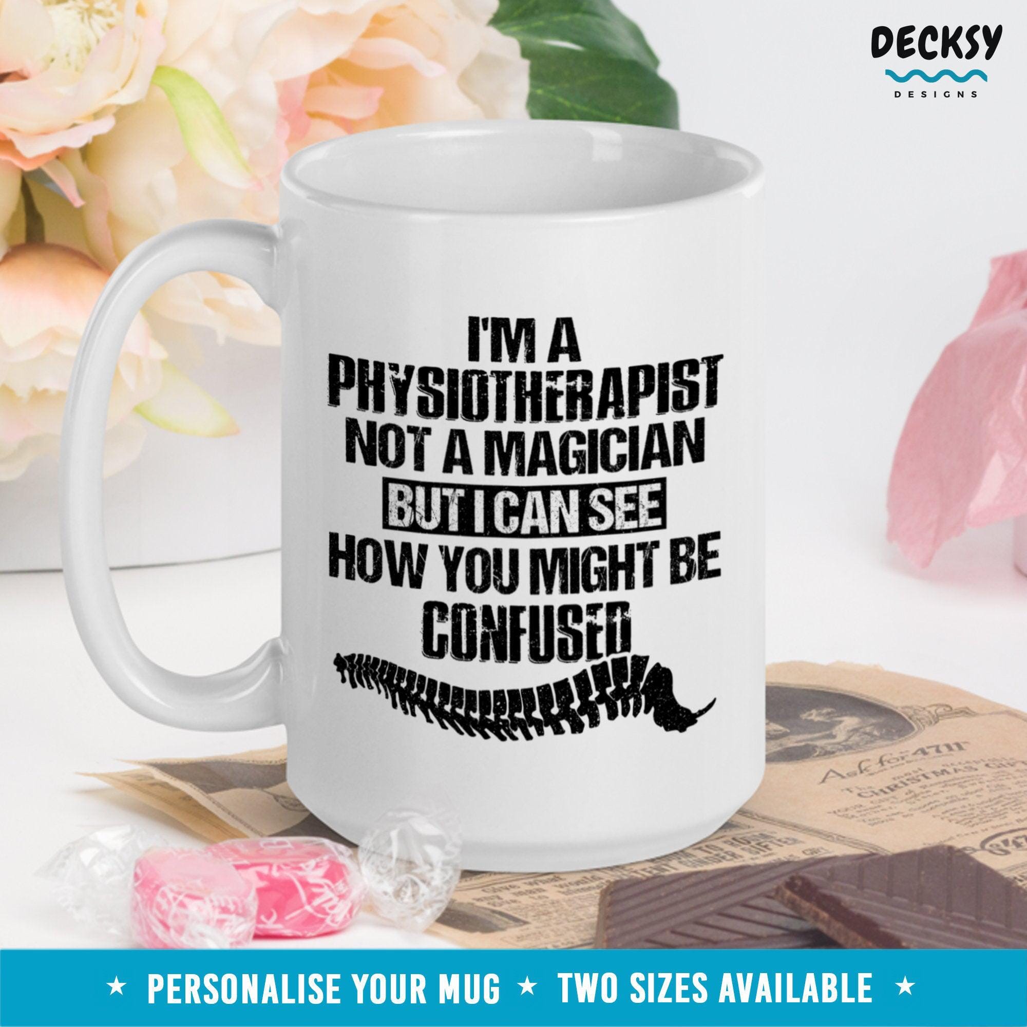 Physiotherapist Mug, Therapist Gift-Home & Living:Kitchen & Dining:Drink & Barware:Drinkware:Mugs-DecksyDesigns-11 Oz-NO PERSONALISATION-DecksyDesigns