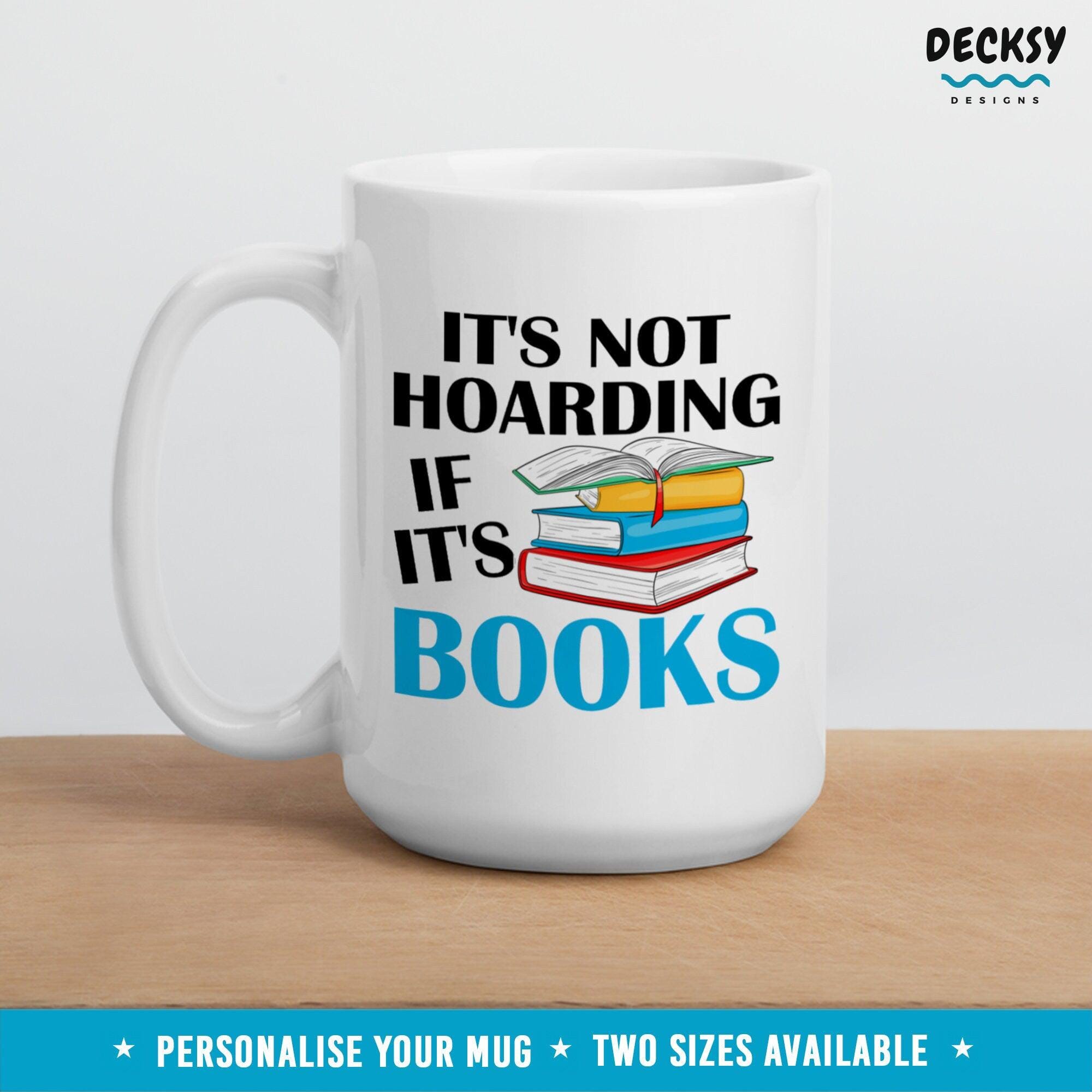 Readers Mug, Personalised Book Nerd Gift-Home & Living:Kitchen & Dining:Drink & Barware:Drinkware:Mugs-DecksyDesigns-White Mug 11 oz-NO PERSONALISATION-DecksyDesigns