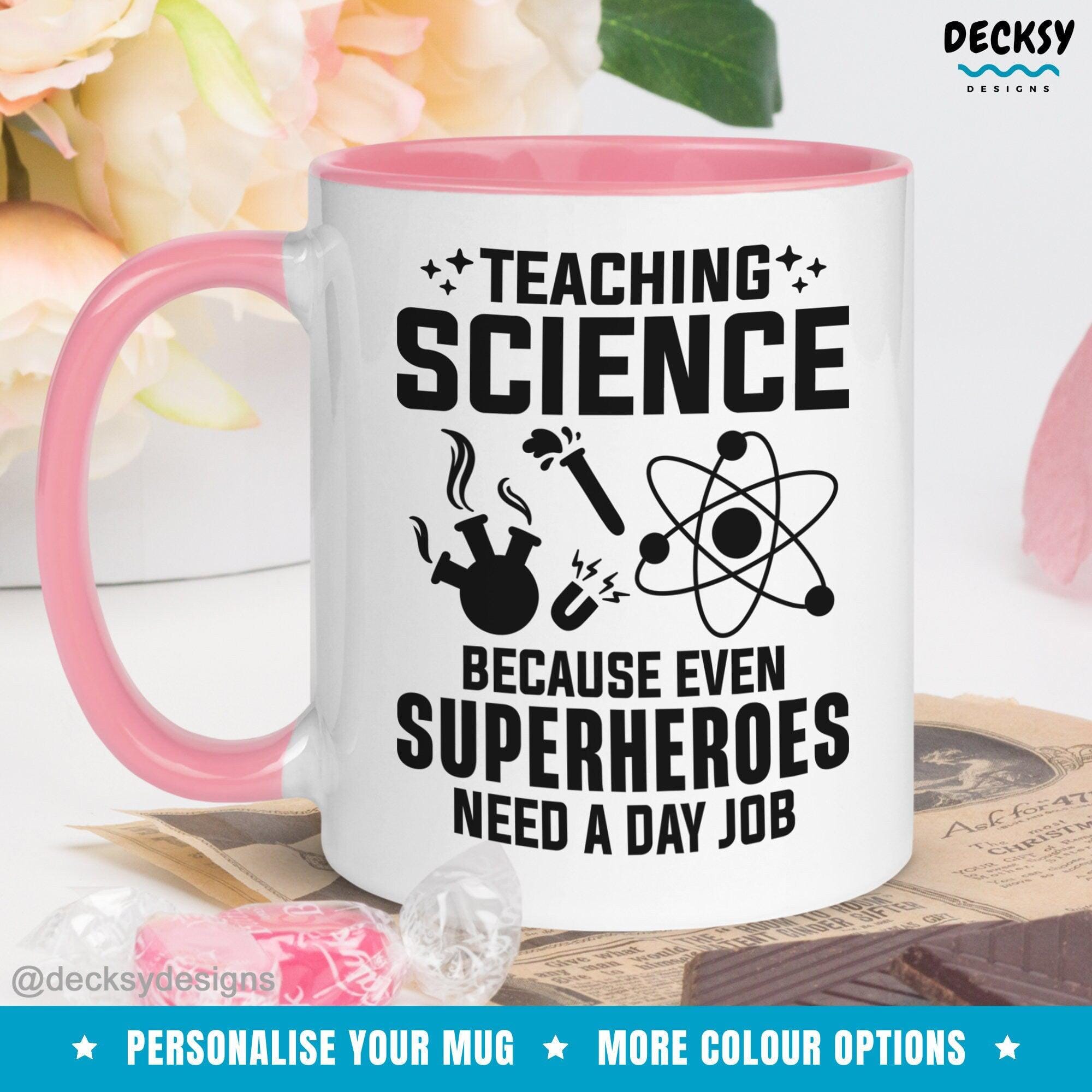 Science Teacher Mug, Custom Gift For Science Teacher-Home & Living:Kitchen & Dining:Drink & Barware:Drinkware:Mugs-DecksyDesigns-White Mug 11 oz-NO PERSONALISATION-DecksyDesigns