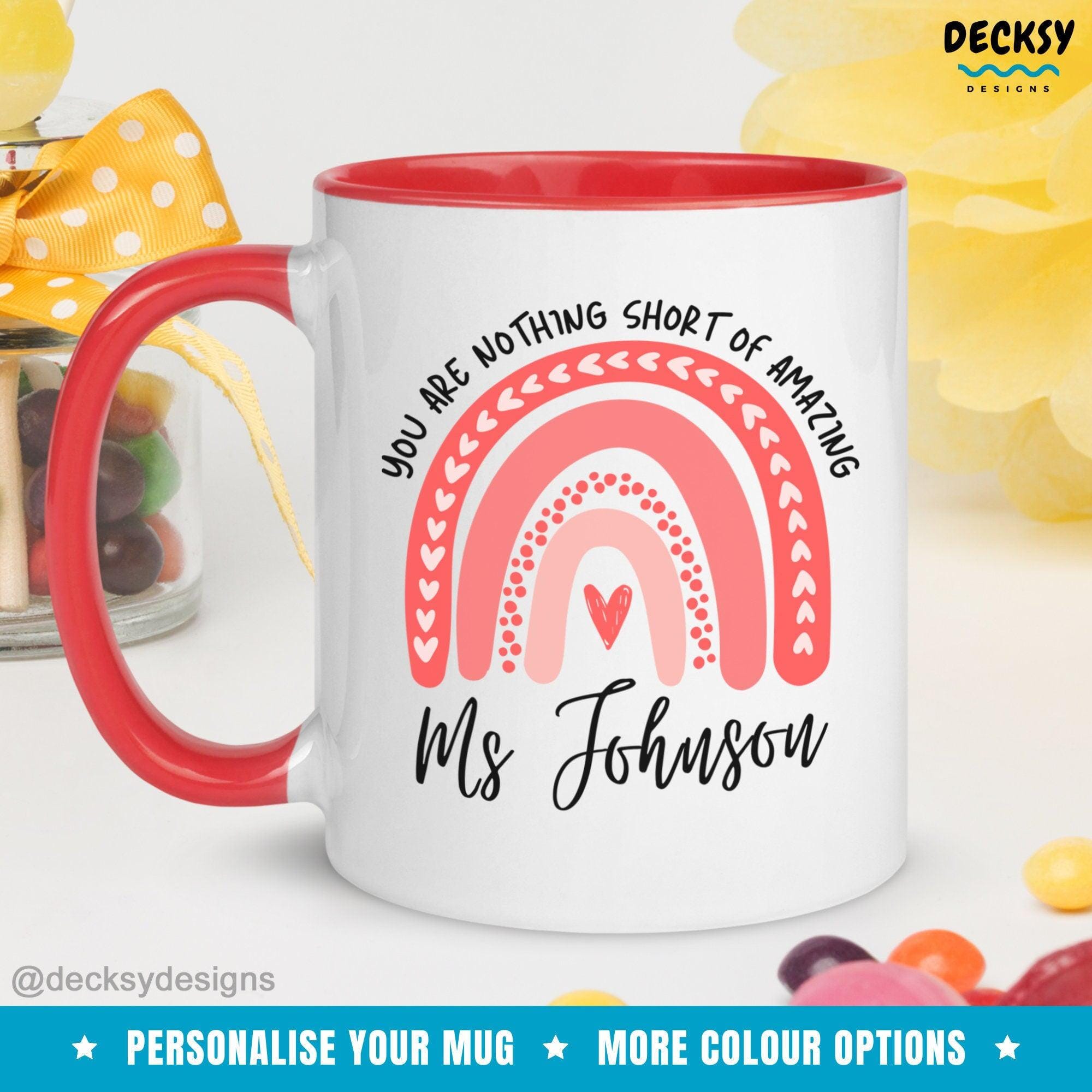 Teacher Coffee Mug, Personalised Gift for Teacher-Home & Living:Kitchen & Dining:Drink & Barware:Drinkware:Mugs-DecksyDesigns-White Mug 11 oz-DecksyDesigns