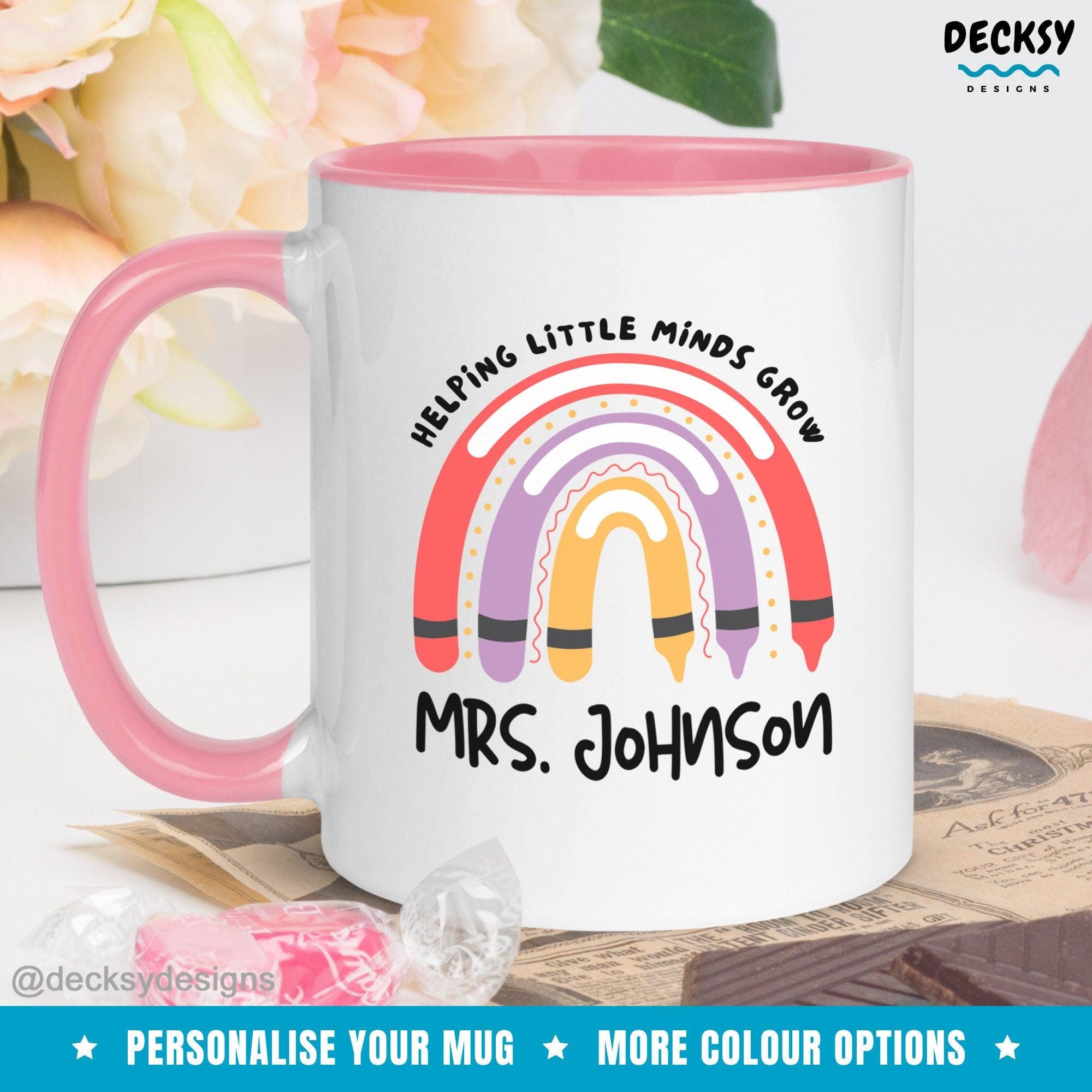 Teacher Name Mug Personalised, Thank You Gift-Home & Living:Kitchen & Dining:Drink & Barware:Drinkware:Mugs-DecksyDesigns-White Mug 11 oz-DecksyDesigns