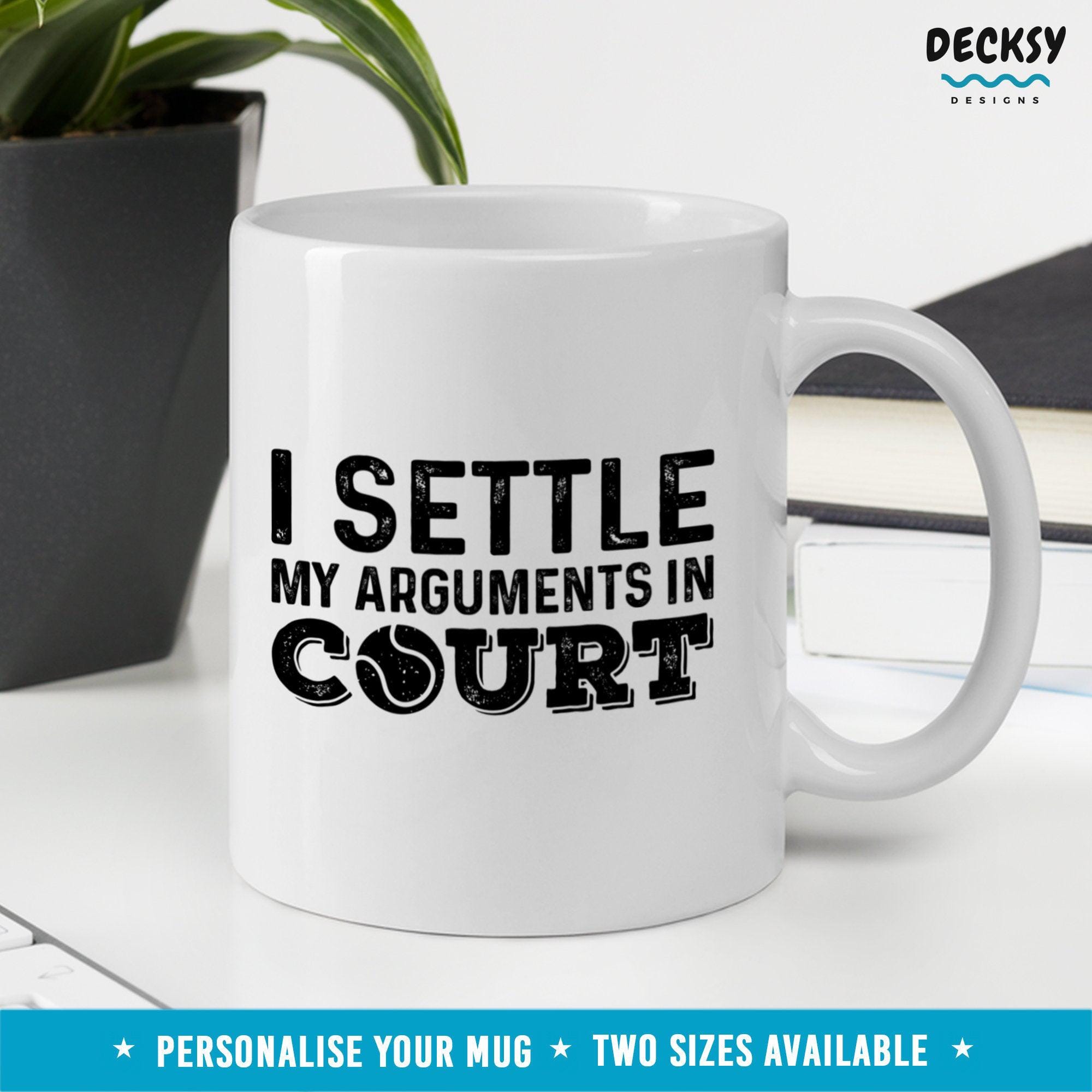 Tennis Coffee Mug, Tennis Coach Gift-Home & Living:Kitchen & Dining:Drink & Barware:Drinkware:Mugs-DecksyDesigns-11 Oz-NO PERSONALISATION-DecksyDesigns