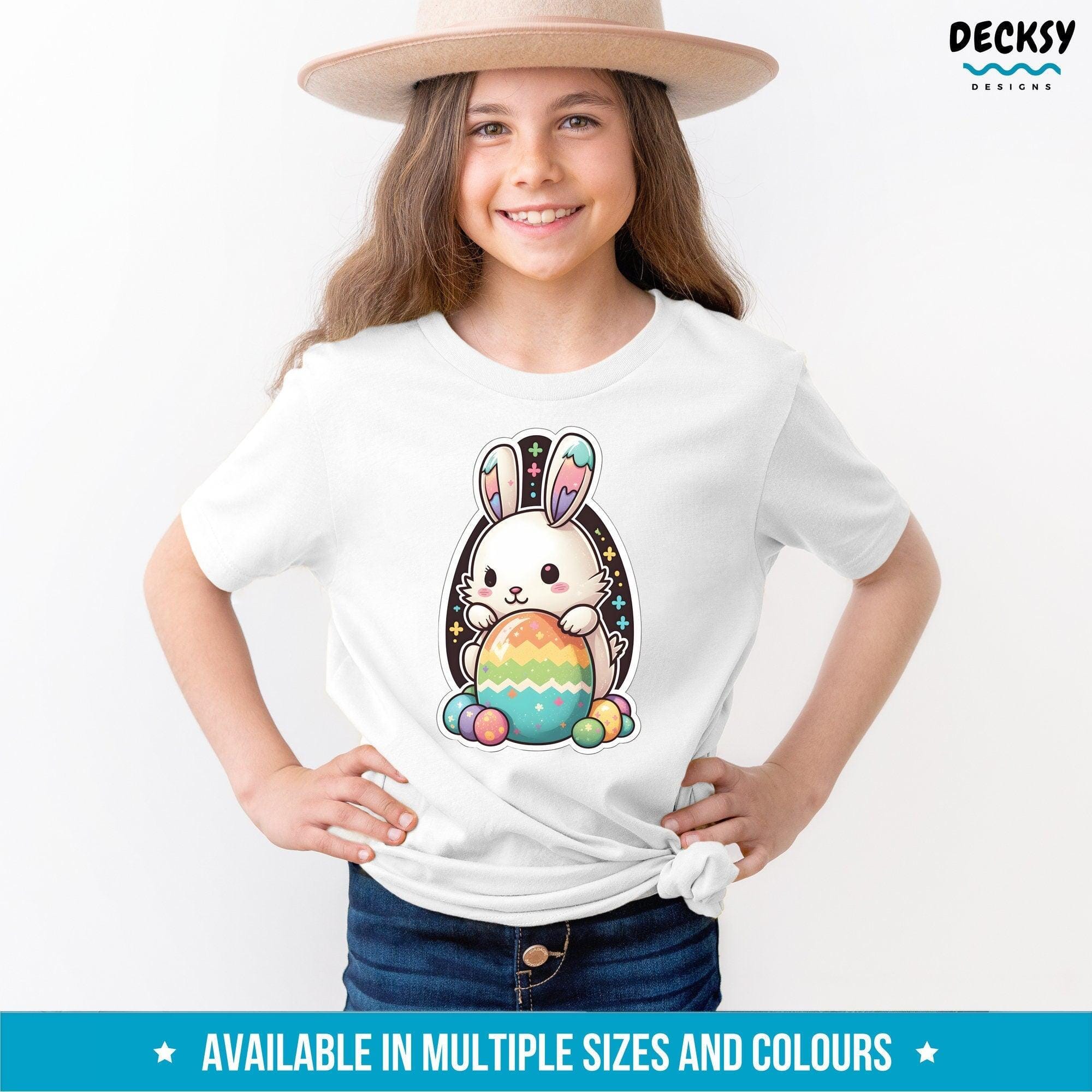 Adorable Easter Shirt, Bunny Lover Gift For Boys and Girls-Clothing:Gender-Neutral Adult Clothing:Tops & Tees:T-shirts:Graphic Tees-DecksyDesigns