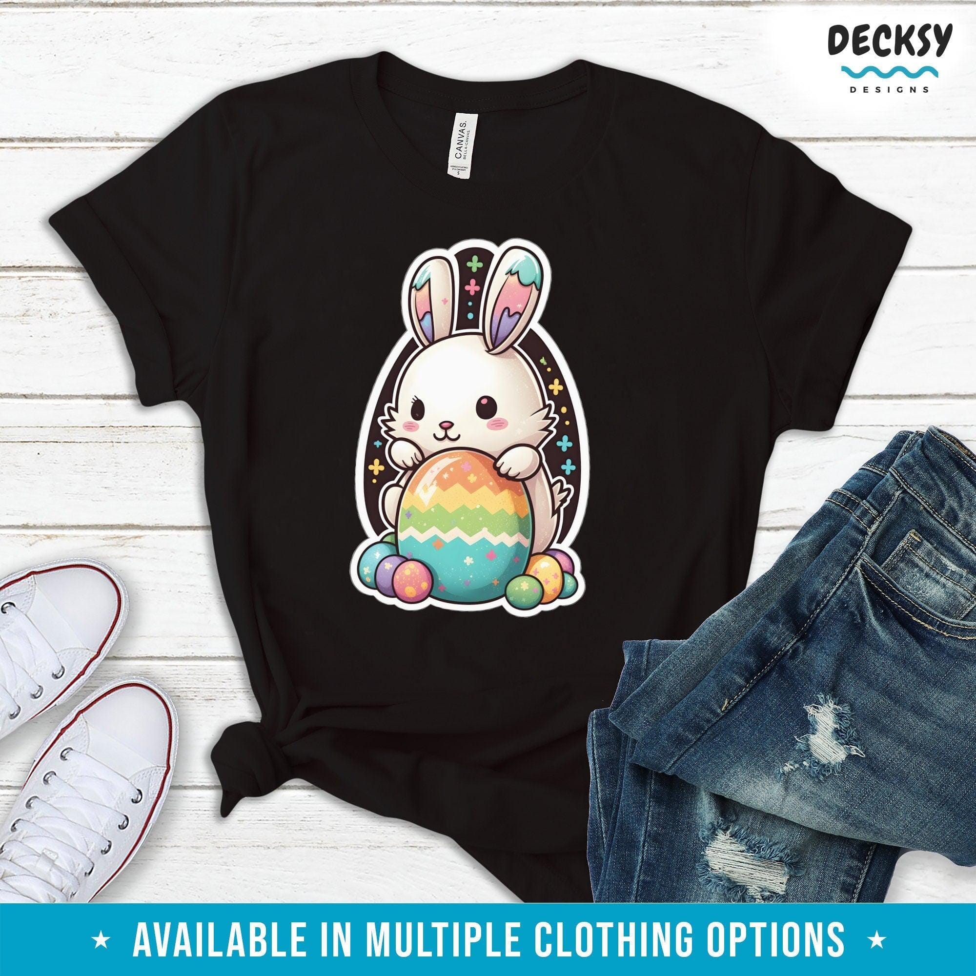 Adorable Easter Shirt, Bunny Lover Gift For Boys and Girls-Clothing:Gender-Neutral Adult Clothing:Tops & Tees:T-shirts:Graphic Tees-DecksyDesigns