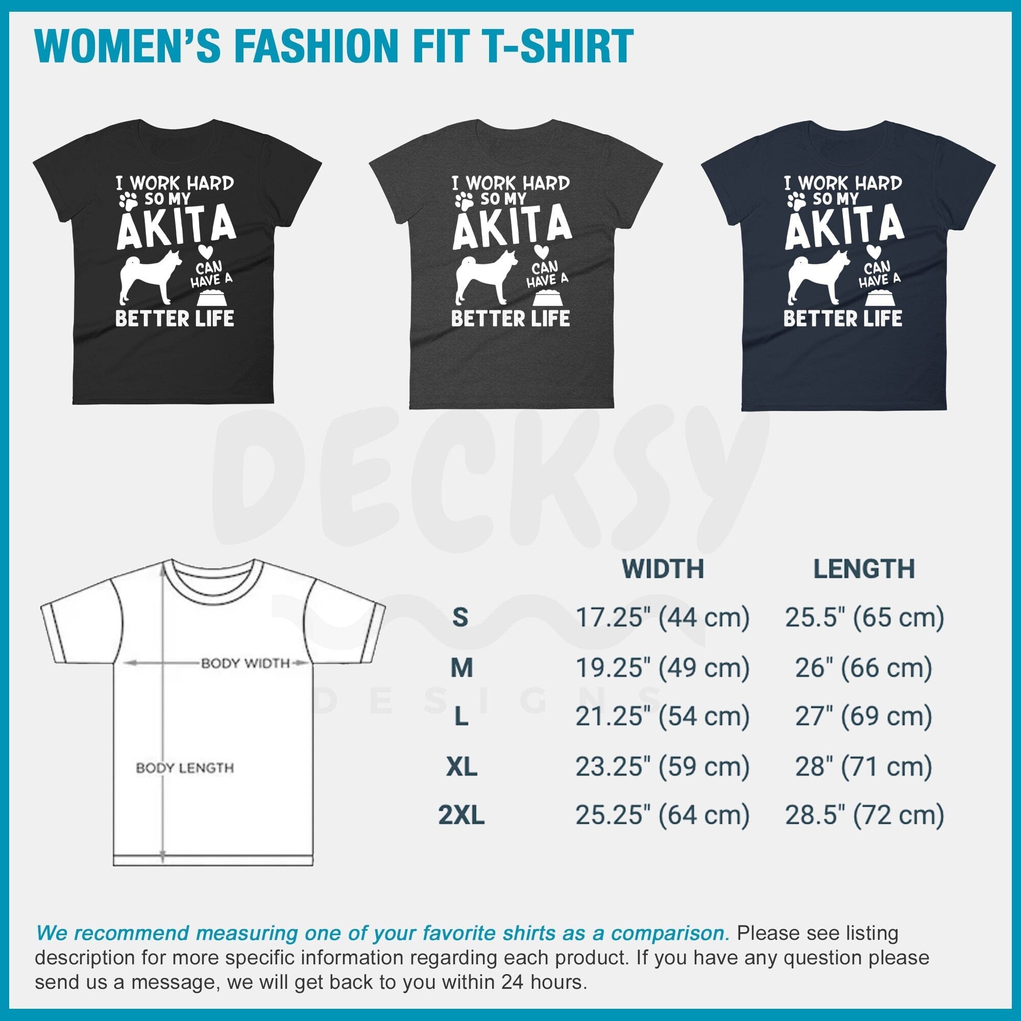 Akita Dog Shirt, Dog Lover Gift-Clothing:Gender-Neutral Adult Clothing:Tops & Tees:T-shirts:Graphic Tees-DecksyDesigns