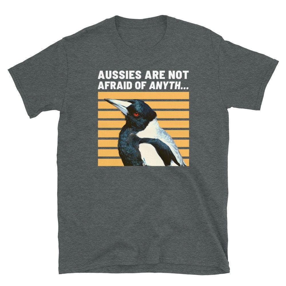 Angry Magpie Shirt, Funny Australia Outdoor Gift-Clothing:Gender-Neutral Adult Clothing:Tops & Tees:T-shirts-DecksyDesigns