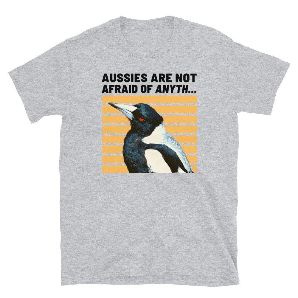 Angry Magpie Shirt, Funny Australia Outdoor Gift-Clothing:Gender-Neutral Adult Clothing:Tops & Tees:T-shirts-DecksyDesigns