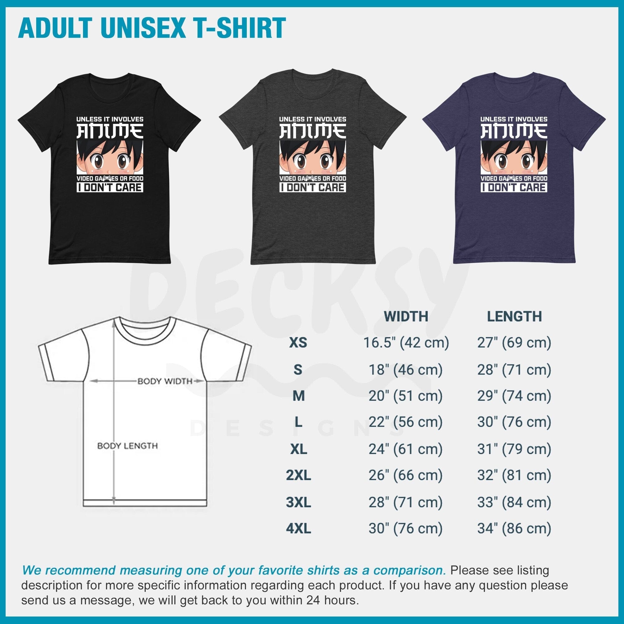 Anime Shirt, Gift For Anime Fan, Tshirts For Gamer-Clothing:Gender-Neutral Adult Clothing:Tops & Tees:T-shirts:Graphic Tees-DecksyDesigns