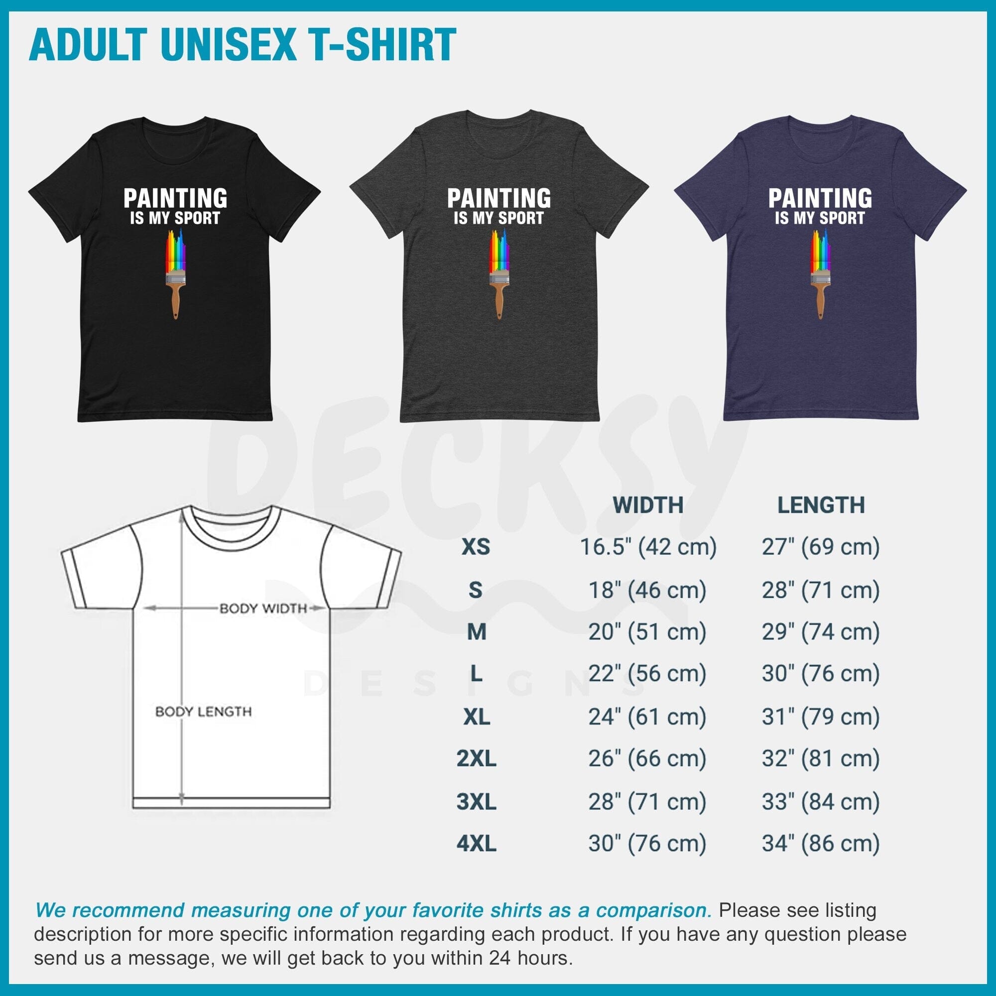 Artist Shirt, Funny Painter Gift-Clothing:Gender-Neutral Adult Clothing:Tops & Tees:T-shirts:Graphic Tees-DecksyDesigns