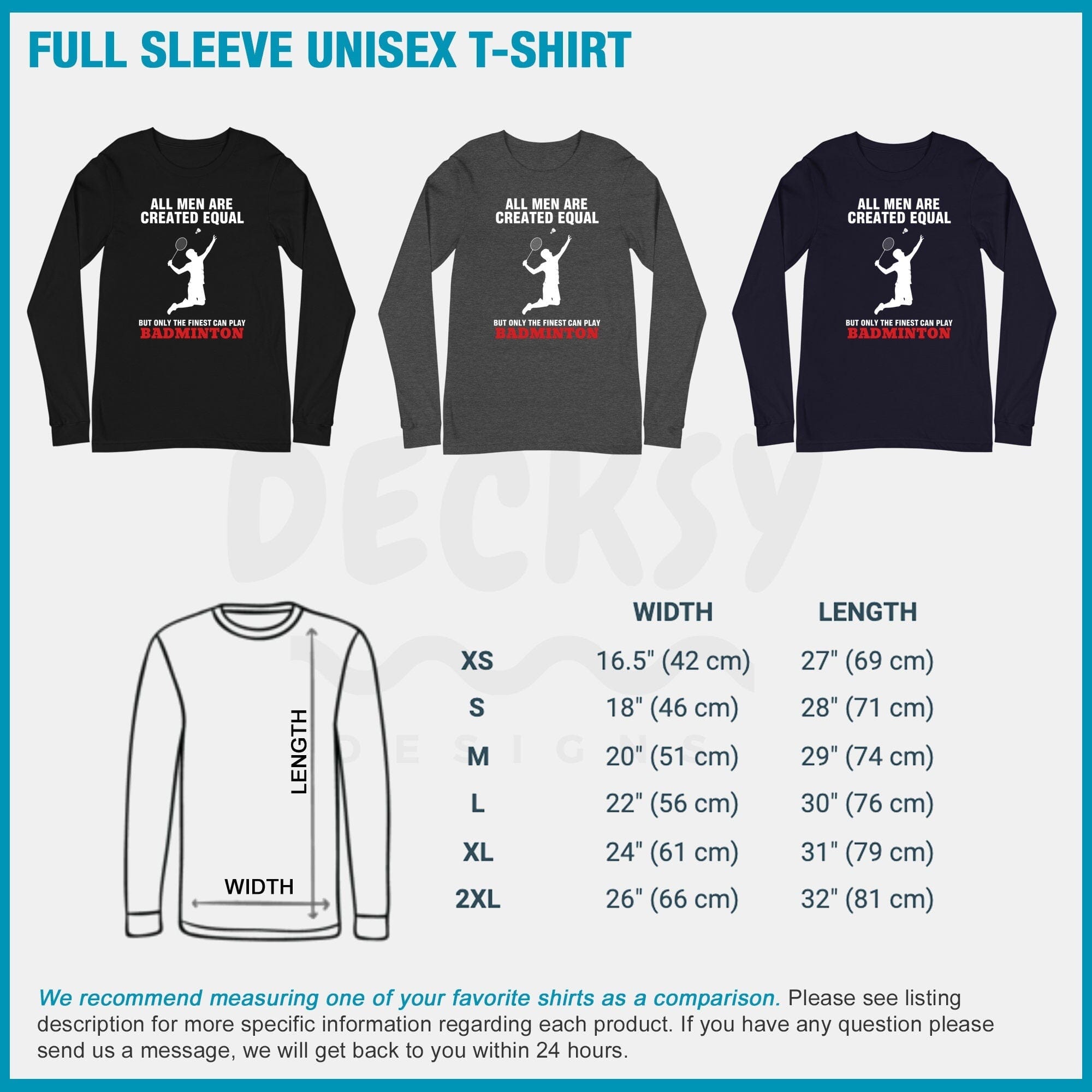 Badminton Shirt Men, Badminton Player Gift-Clothing:Gender-Neutral Adult Clothing:Tops & Tees:T-shirts:Graphic Tees-DecksyDesigns