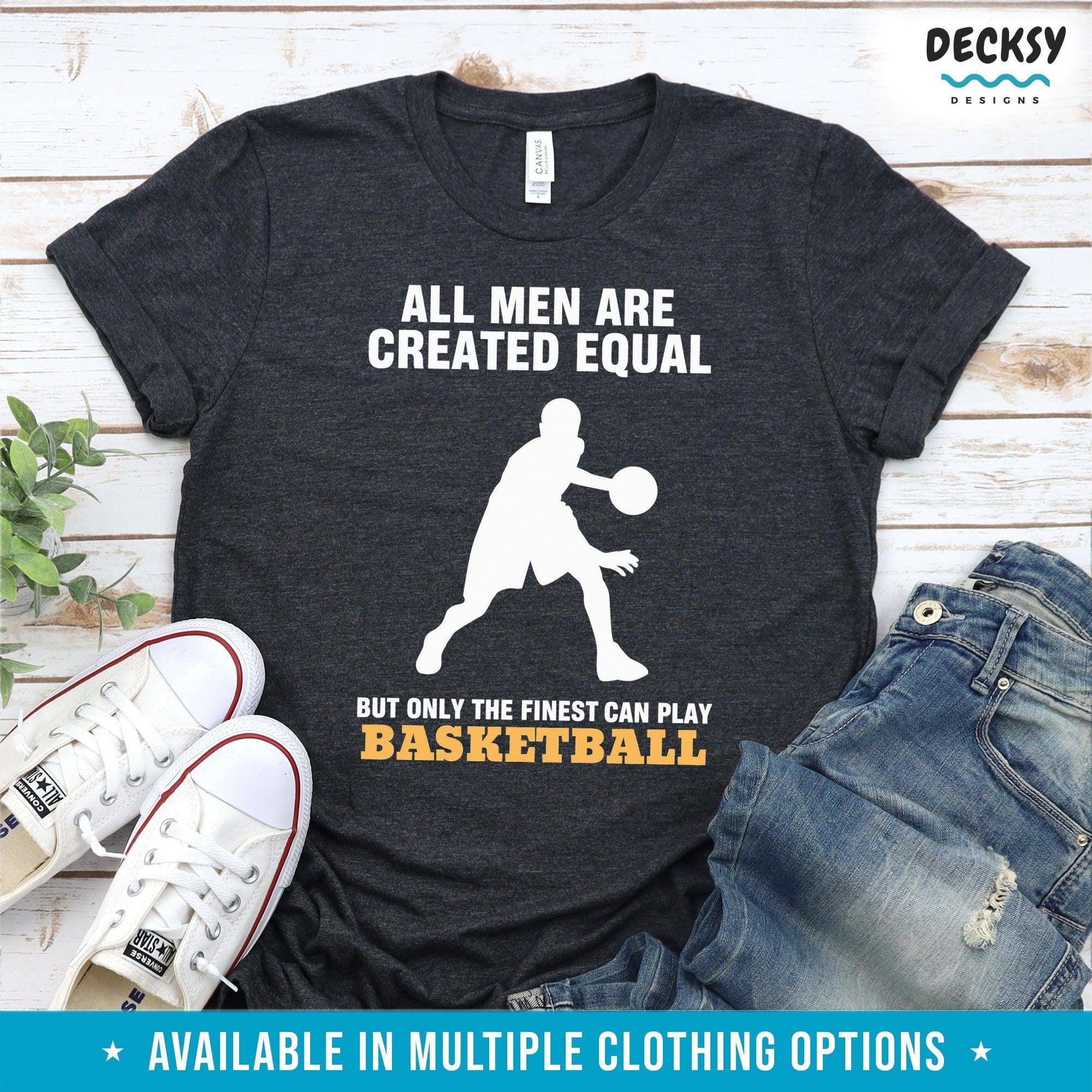 Basketball Shirt Men, Basketball Player Gift-Clothing:Gender-Neutral Adult Clothing:Tops & Tees:T-shirts:Graphic Tees-DecksyDesigns