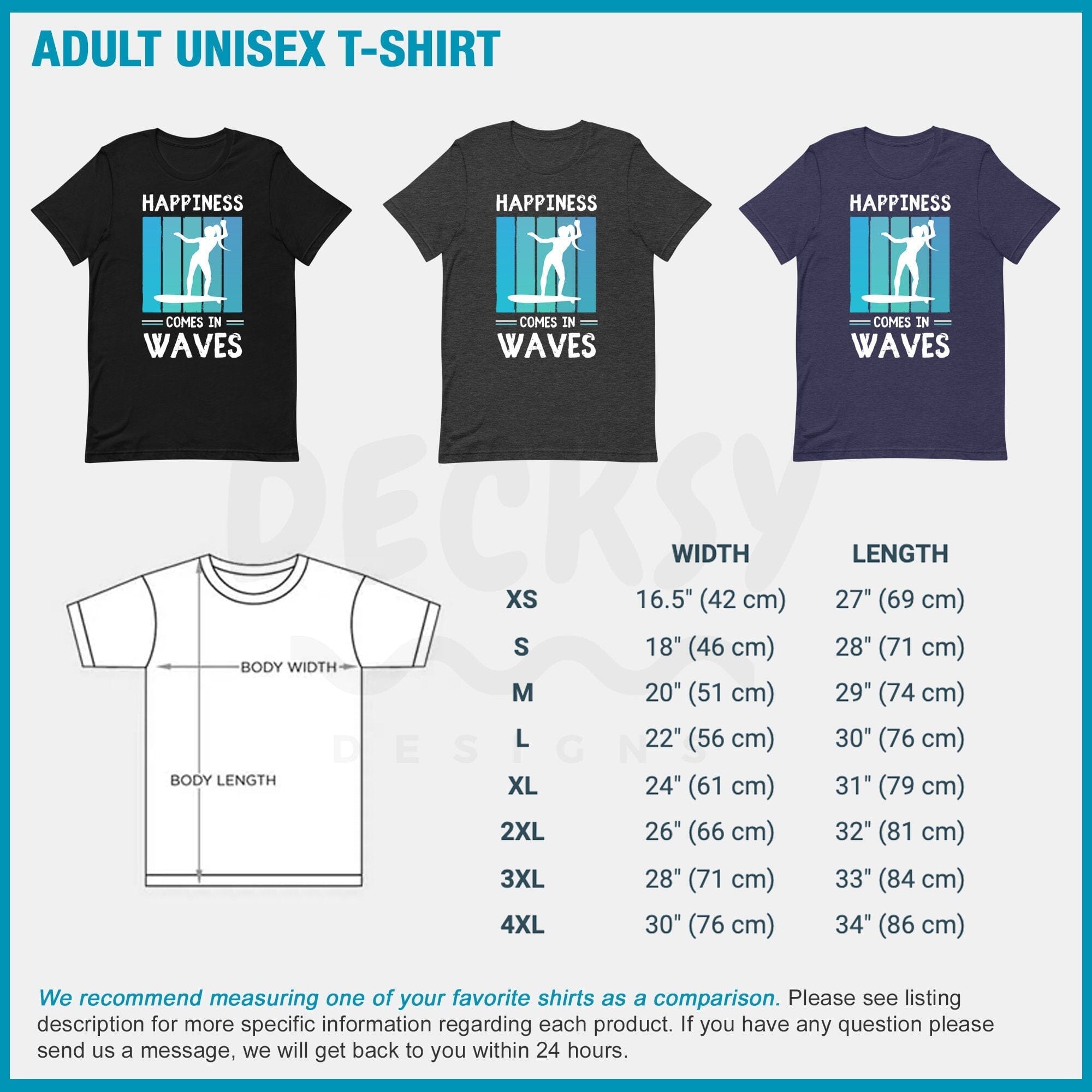 Beach Waves Shirt, Surfing Gift For Women-Clothing:Gender-Neutral Adult Clothing:Tops & Tees:T-shirts:Graphic Tees-DecksyDesigns