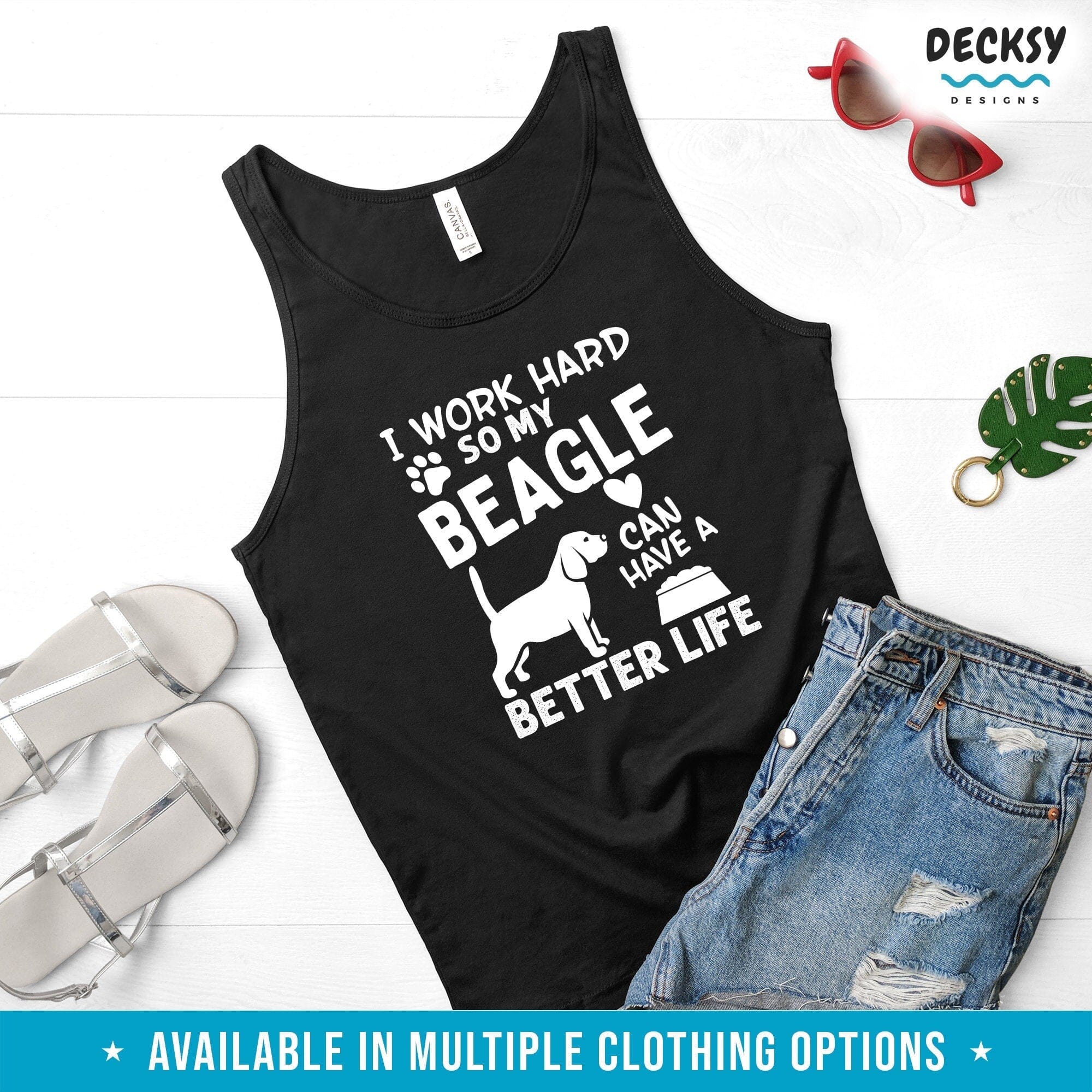 Beagle Owner Shirt, Beagle Dog Lover Gift-Clothing:Gender-Neutral Adult Clothing:Tops & Tees:T-shirts:Graphic Tees-DecksyDesigns