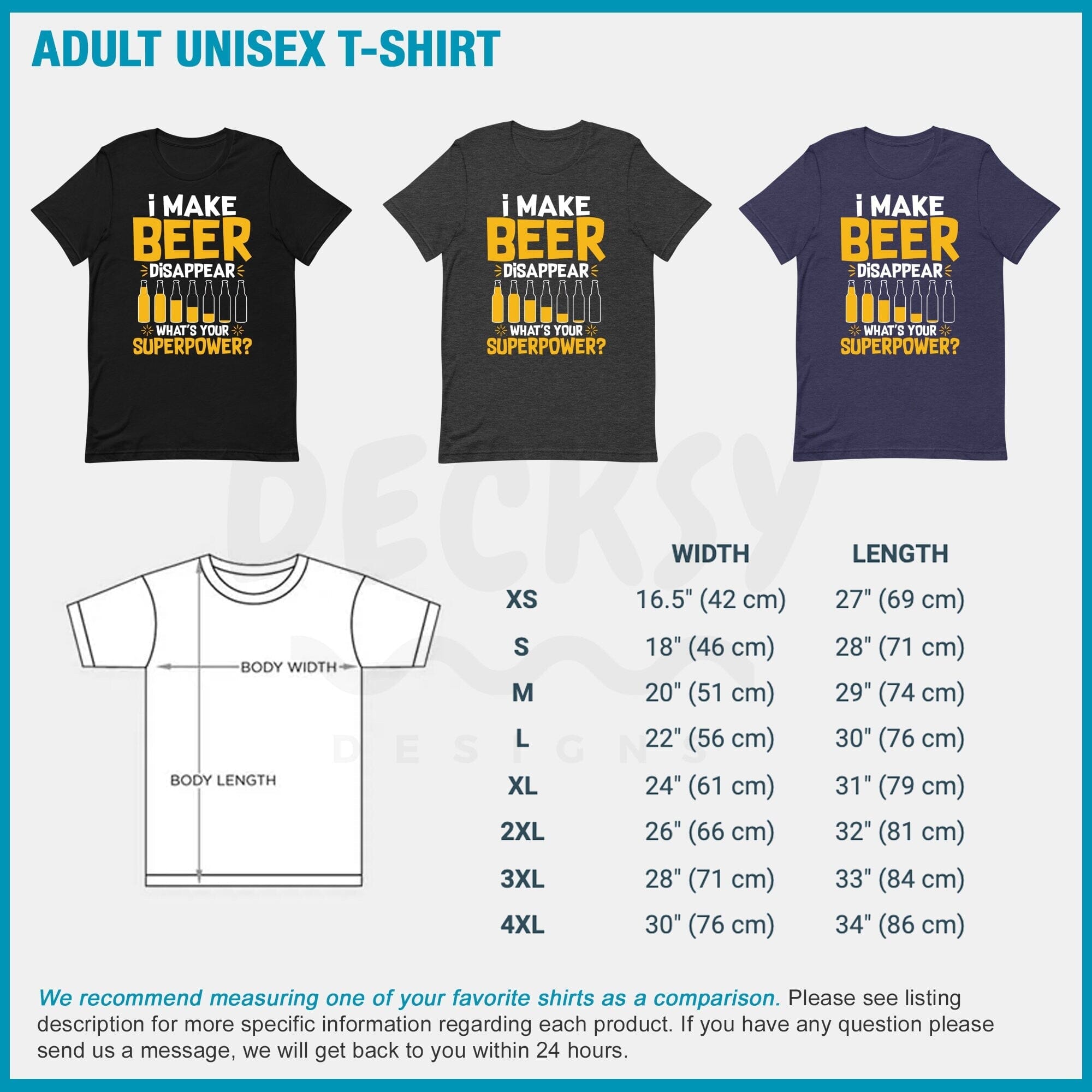 Beer Lover Shirt, Funny Drinking Superpower Gift-Clothing:Gender-Neutral Adult Clothing:Tops & Tees:T-shirts:Graphic Tees-DecksyDesigns