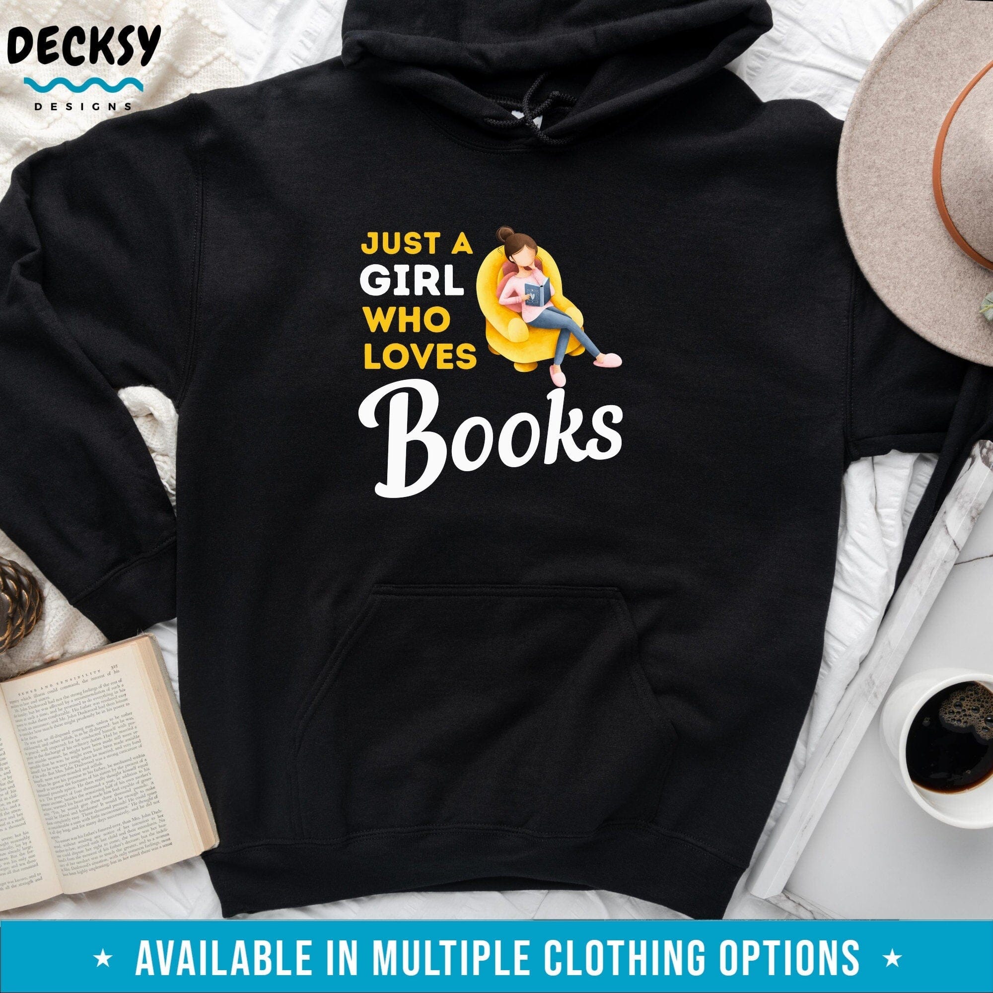 Book Shirt for Women, Gift For Book Lover-Clothing:Gender-Neutral Adult Clothing:Tops & Tees:T-shirts:Graphic Tees-DecksyDesigns