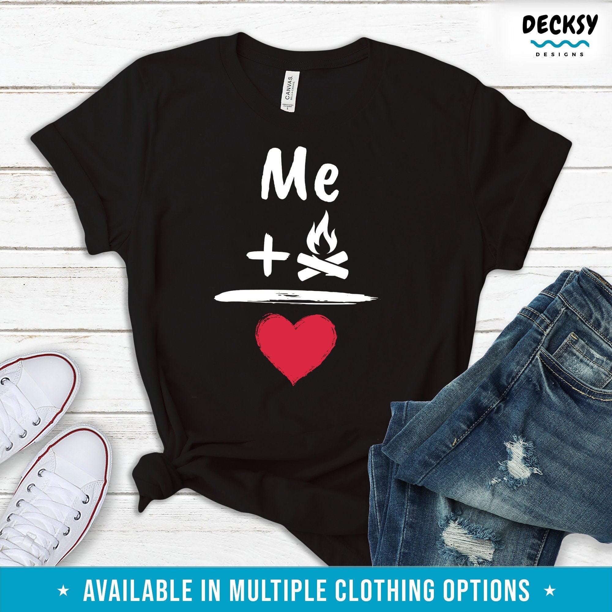 Campfire Sweatshirt, Bonfire Gift-Clothing:Gender-Neutral Adult Clothing:Tops & Tees:T-shirts:Graphic Tees-DecksyDesigns