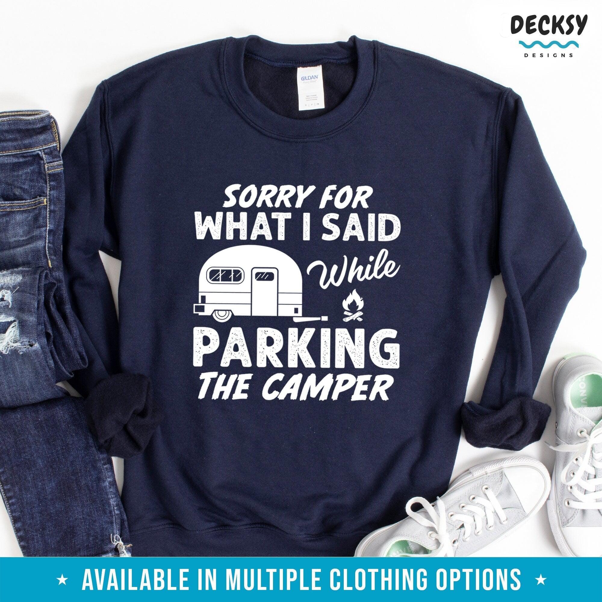 Camping Shirt, Funny Camper Gift-Clothing:Gender-Neutral Adult Clothing:Tops & Tees:T-shirts:Graphic Tees-DecksyDesigns