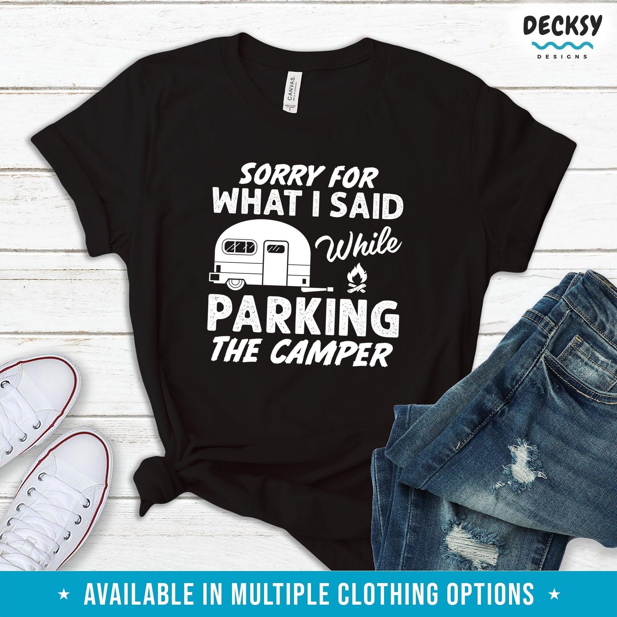 Camping Shirt, Funny Camper Gift-Clothing:Gender-Neutral Adult Clothing:Tops & Tees:T-shirts:Graphic Tees-DecksyDesigns