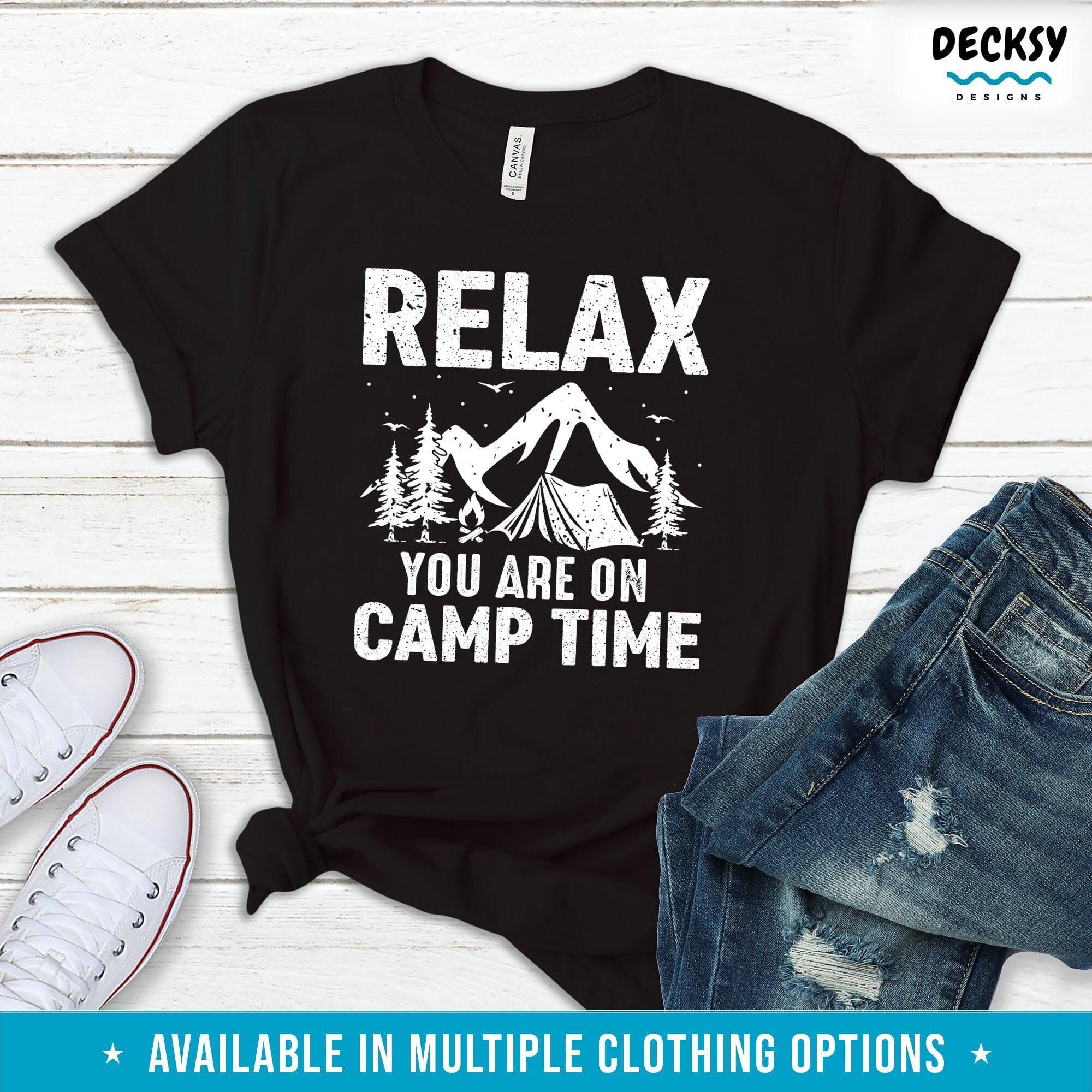 Camping T-Shirt, Camp Gift Tee-Clothing:Gender-Neutral Adult Clothing:Tops & Tees:T-shirts:Graphic Tees-DecksyDesigns