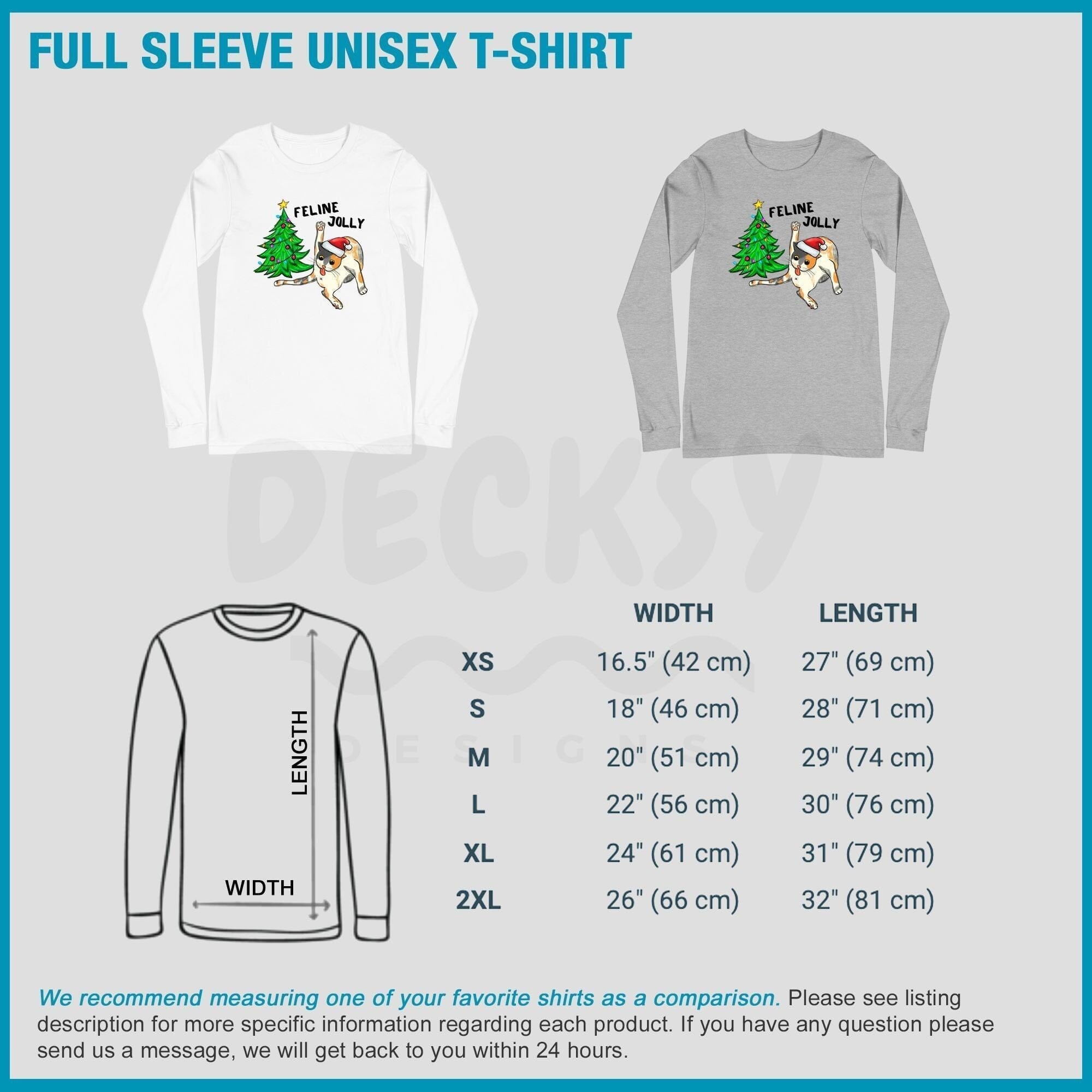 Cat Christmas Tree Shirt, Funny Xmas Gift for Cat Lover-Clothing:Gender-Neutral Adult Clothing:Tops & Tees:T-shirts:Graphic Tees-DecksyDesigns