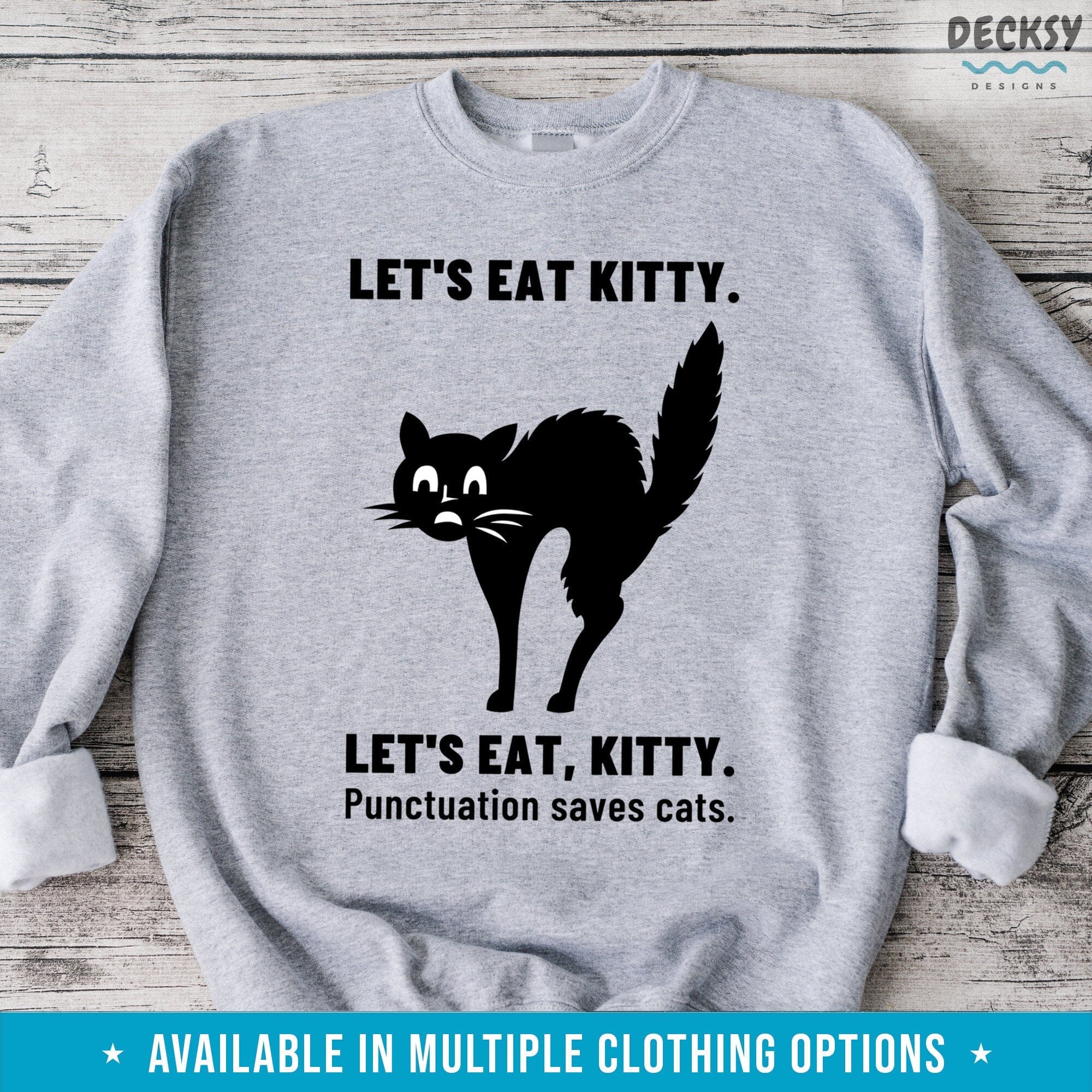 Cat Shirt, Funny English Teacher Gift-Clothing:Gender-Neutral Adult Clothing:Tops & Tees:T-shirts:Graphic Tees-DecksyDesigns