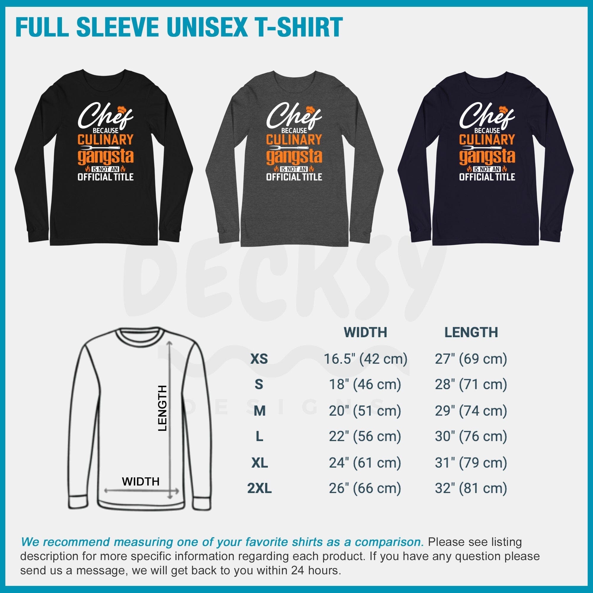 Chef Shirt, Cooking Gift-Clothing:Gender-Neutral Adult Clothing:Tops & Tees:T-shirts:Graphic Tees-DecksyDesigns