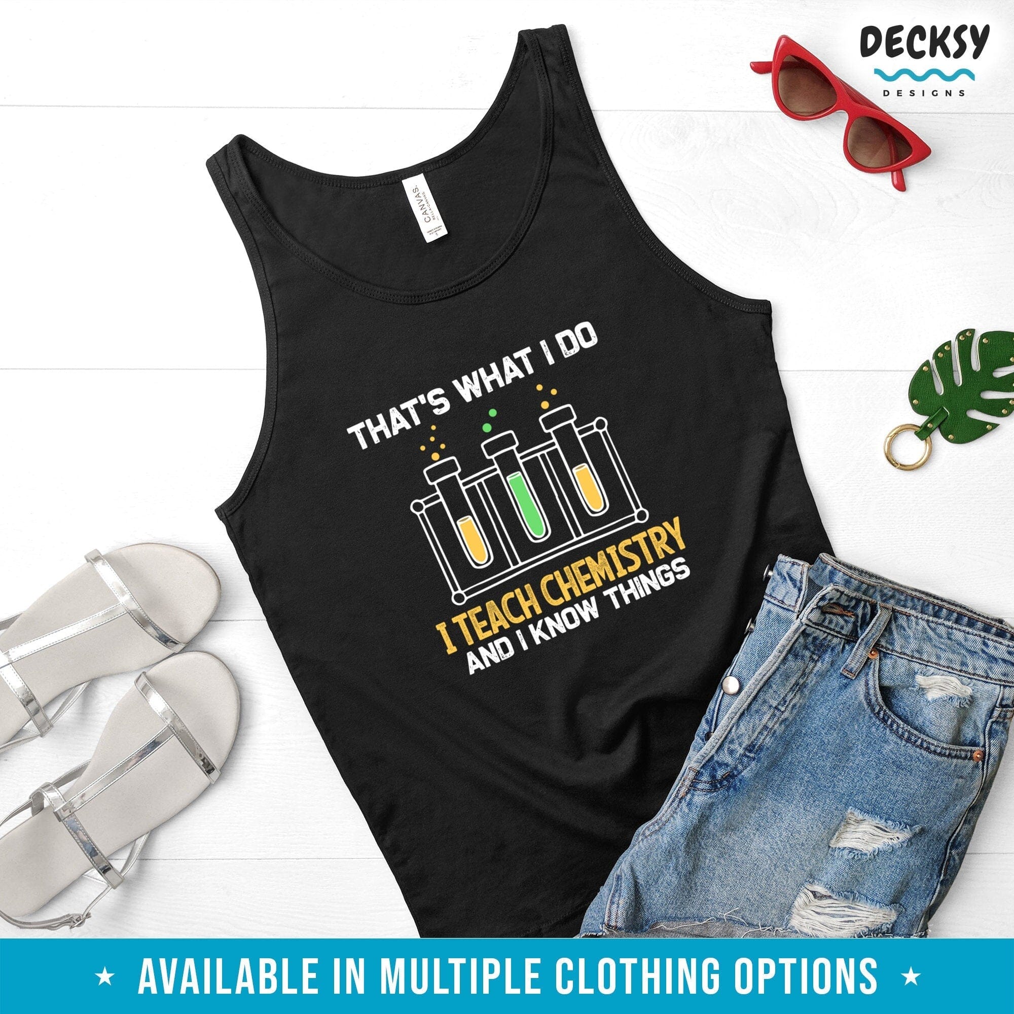 Chemistry Teacher Shirt, Science Teacher Gift-Clothing:Gender-Neutral Adult Clothing:Tops & Tees:T-shirts:Graphic Tees-DecksyDesigns