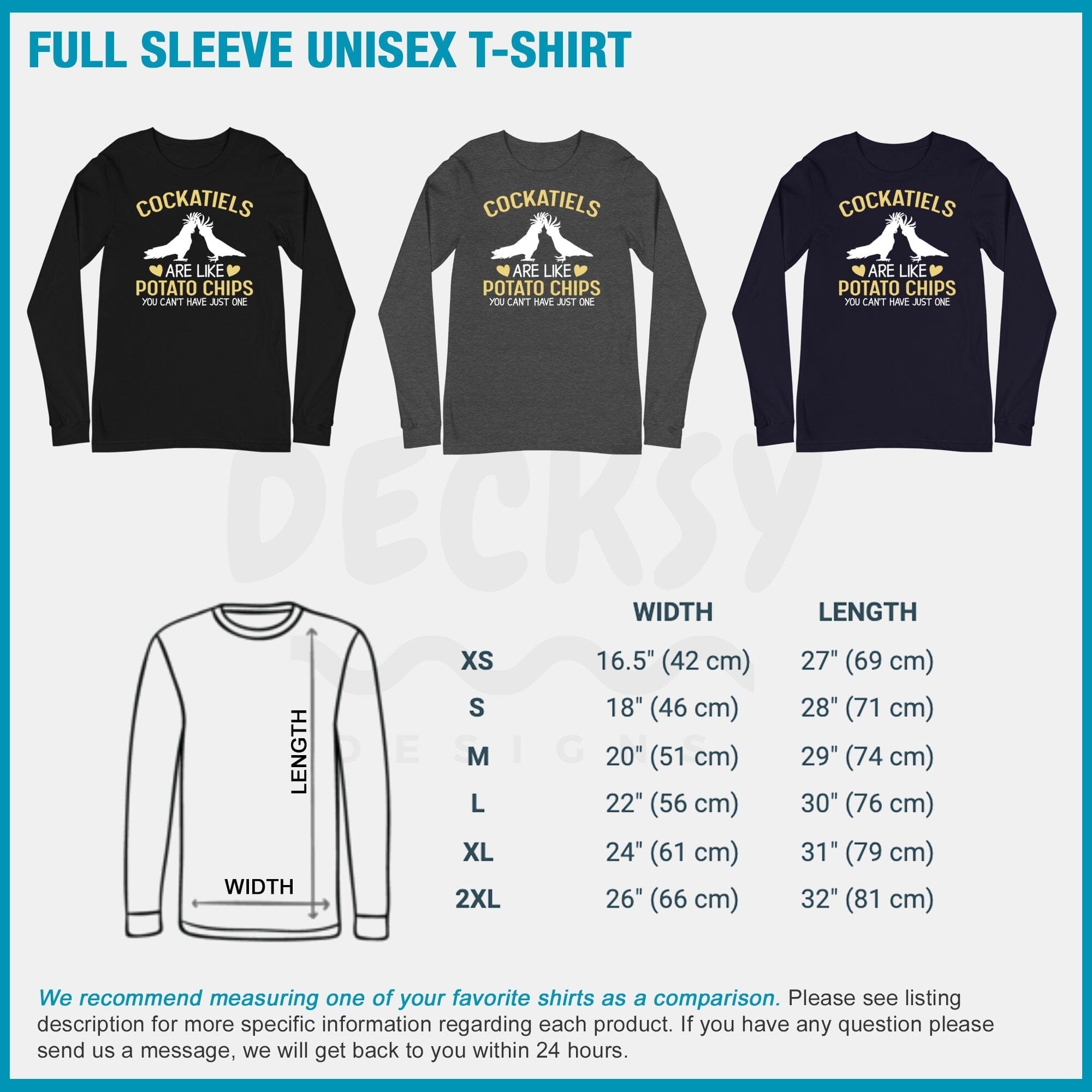 Cockatiel Shirt, Bird Lover Gift, Cockatiel Owner Sweatshirt Hoodie-Clothing:Gender-Neutral Adult Clothing:Tops & Tees:T-shirts:Graphic Tees-DecksyDesigns