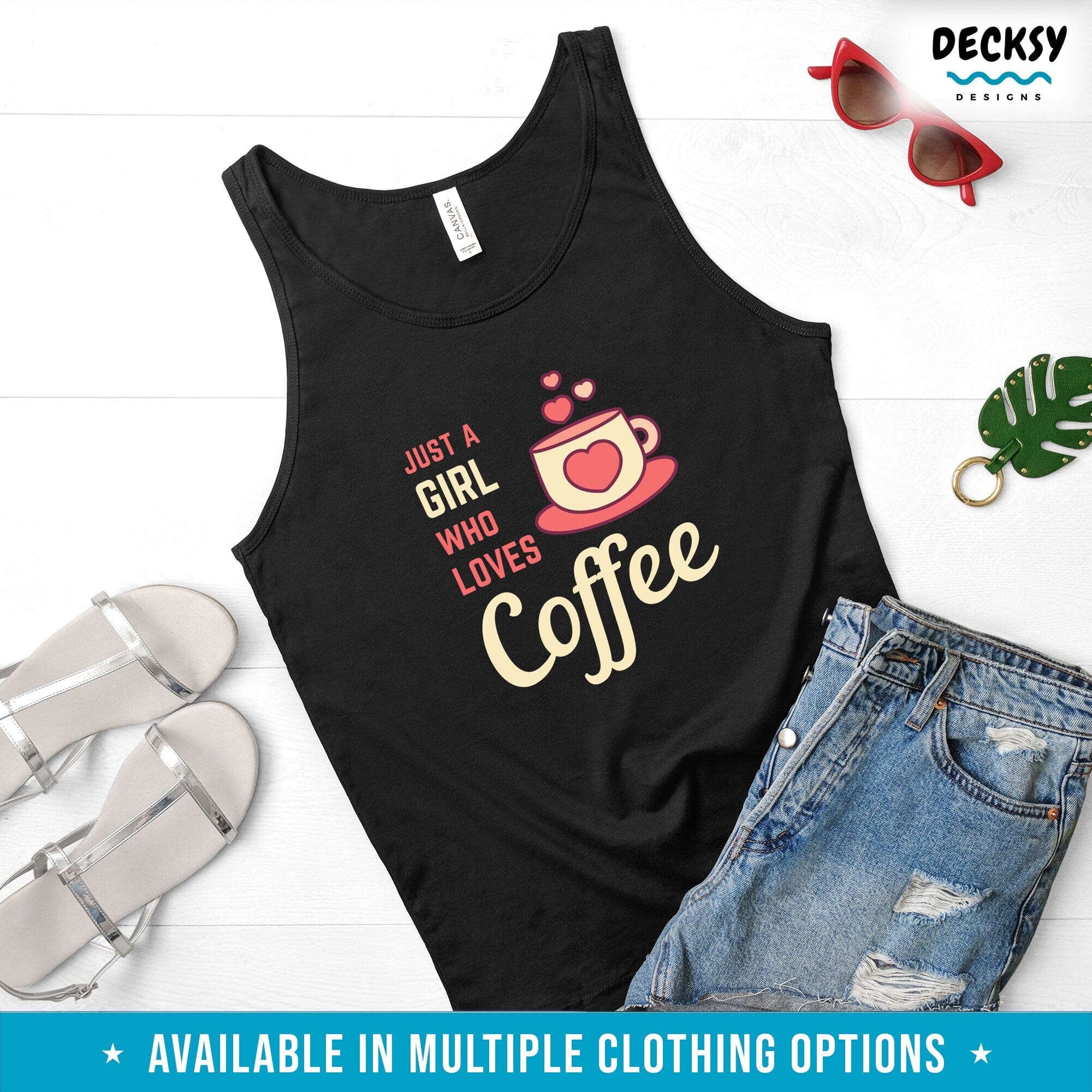 Coffee Lover Shirt, Coffee Sweatshirt Hoodie for Women, Gift for Coffee Enthusiast-Clothing:Gender-Neutral Adult Clothing:Tops & Tees:T-shirts:Graphic Tees-DecksyDesigns