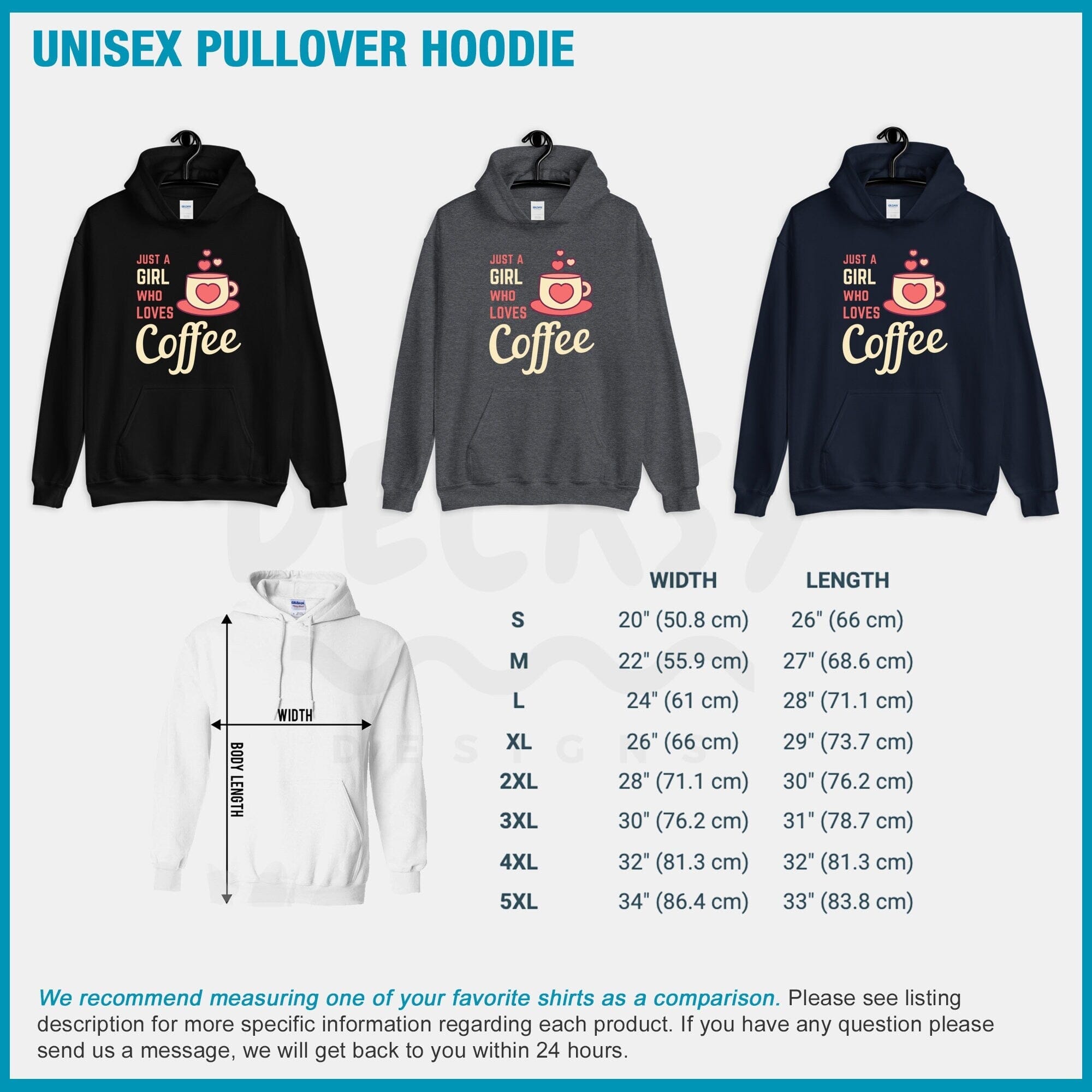 Coffee Lover Shirt, Coffee Sweatshirt Hoodie for Women, Gift for Coffee Enthusiast-Clothing:Gender-Neutral Adult Clothing:Tops & Tees:T-shirts:Graphic Tees-DecksyDesigns