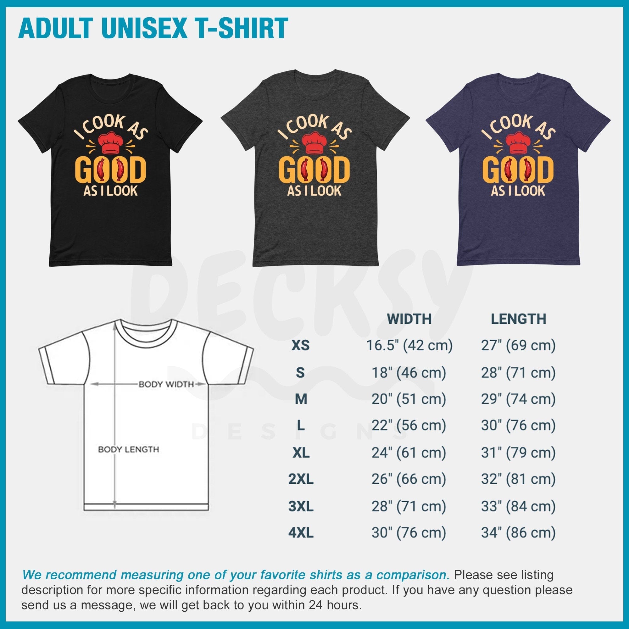 Cooking Shirt, Funny Chef Gift-Clothing:Gender-Neutral Adult Clothing:Tops & Tees:T-shirts:Graphic Tees-DecksyDesigns