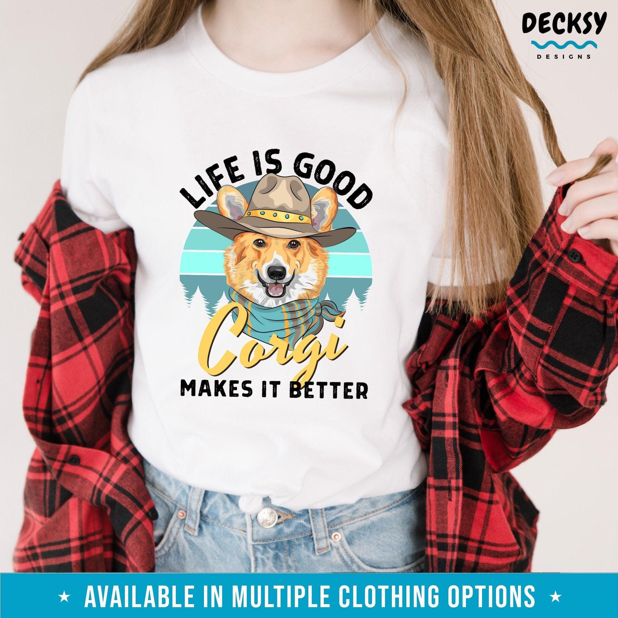 Corgi Lover Shirt, Corgi Owner Gift-Clothing:Gender-Neutral Adult Clothing:Tops & Tees:T-shirts:Graphic Tees-DecksyDesigns